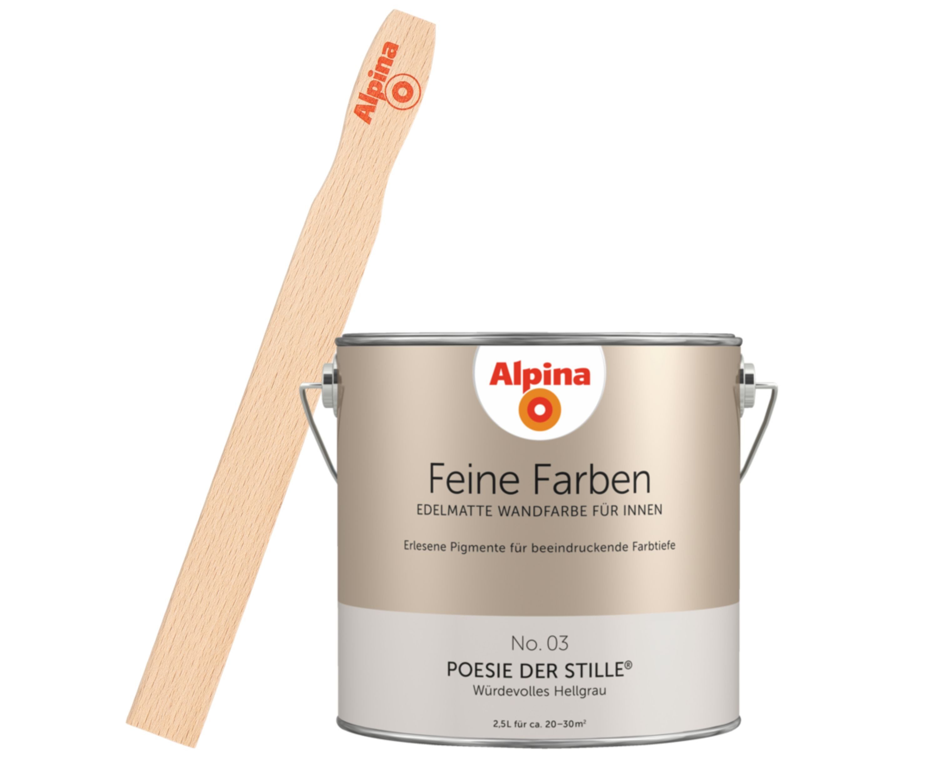 Alpina Wandfarbe Alpina Feine Farben + Gratis Rührstab