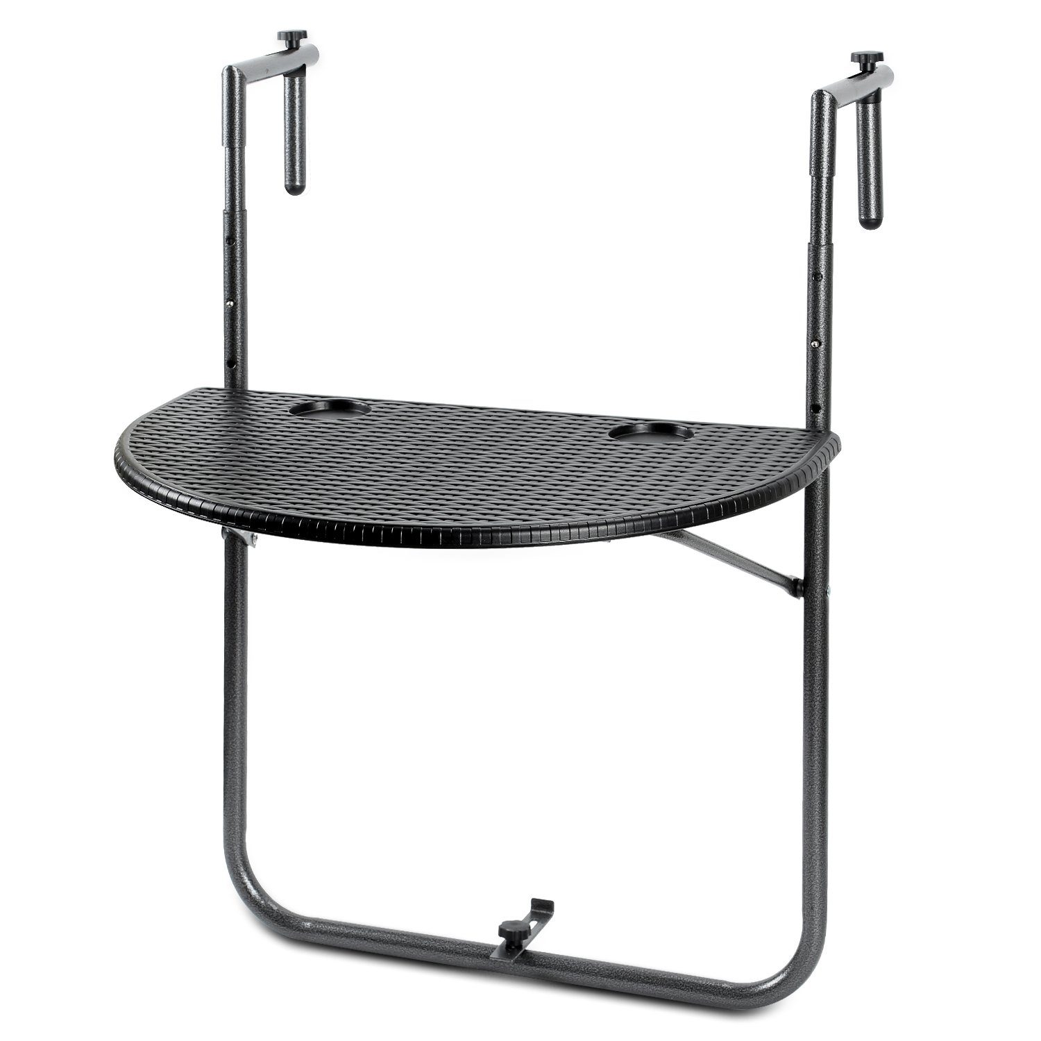 Clanmacy Balkonhängetisch Balkontisch 84x60x64cm Gartentisch Balkon günstig online kaufen