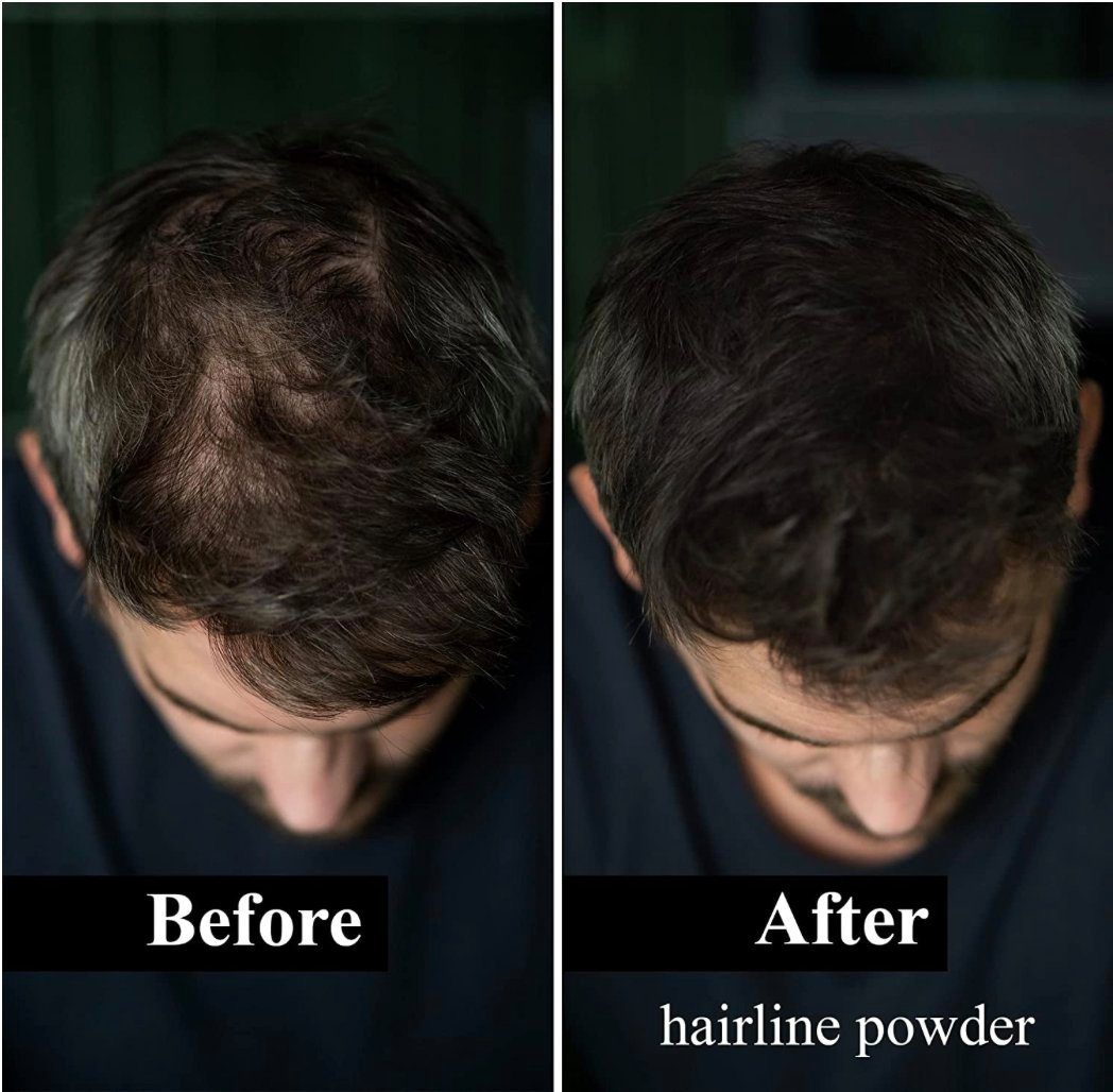 Leon Miguel 4g, Rückstände Dunkelgrau Ansatz - Haar kaschieren Powder Hairline - Ohne Concealer zum Haaransatz-Farbpuder
