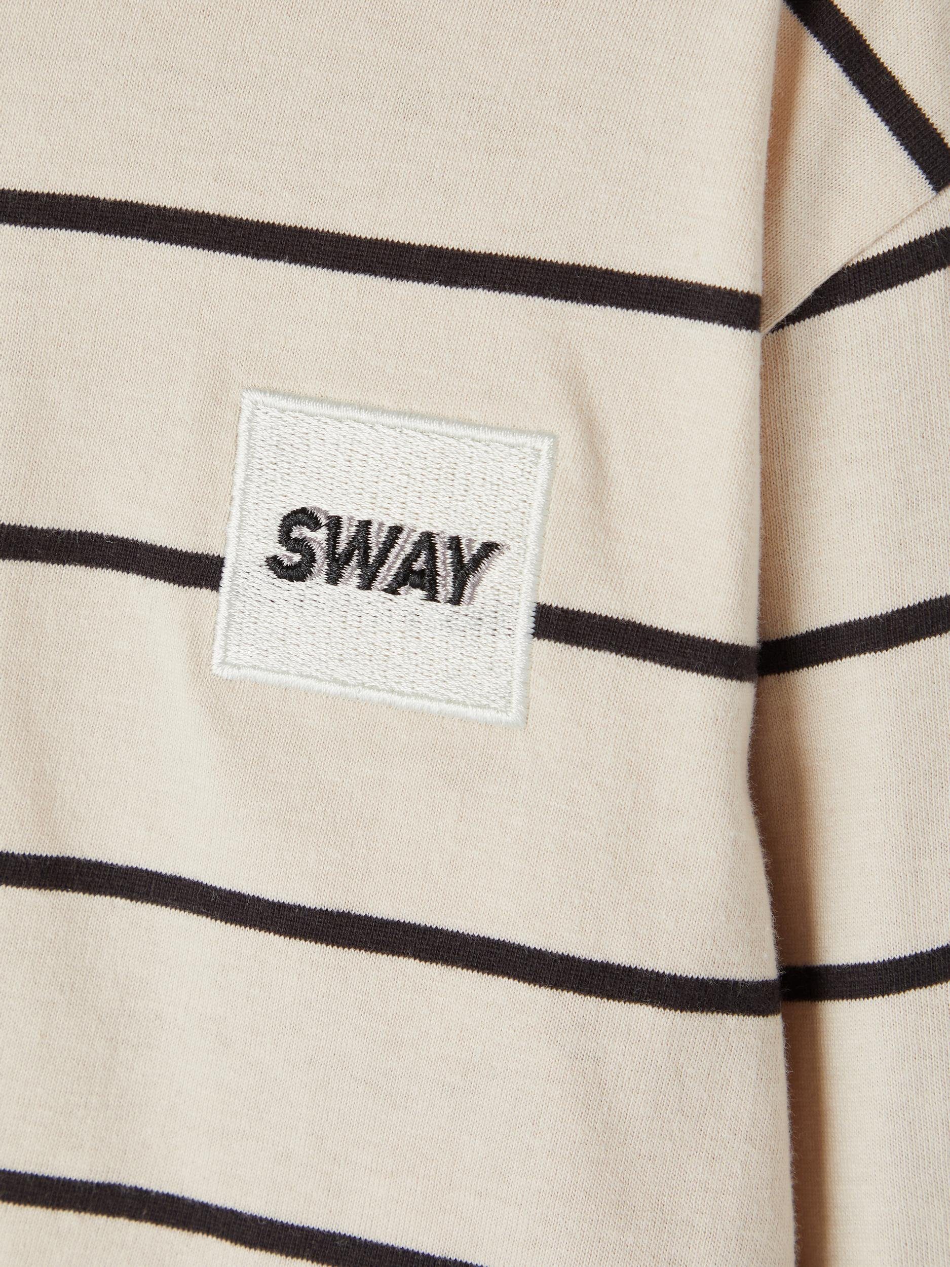 It It langärmelig Longsleeve (1-tlg) mit reiner Baumwolle Name Name Oatmeal Streifen Jungen Sweatshirt aus