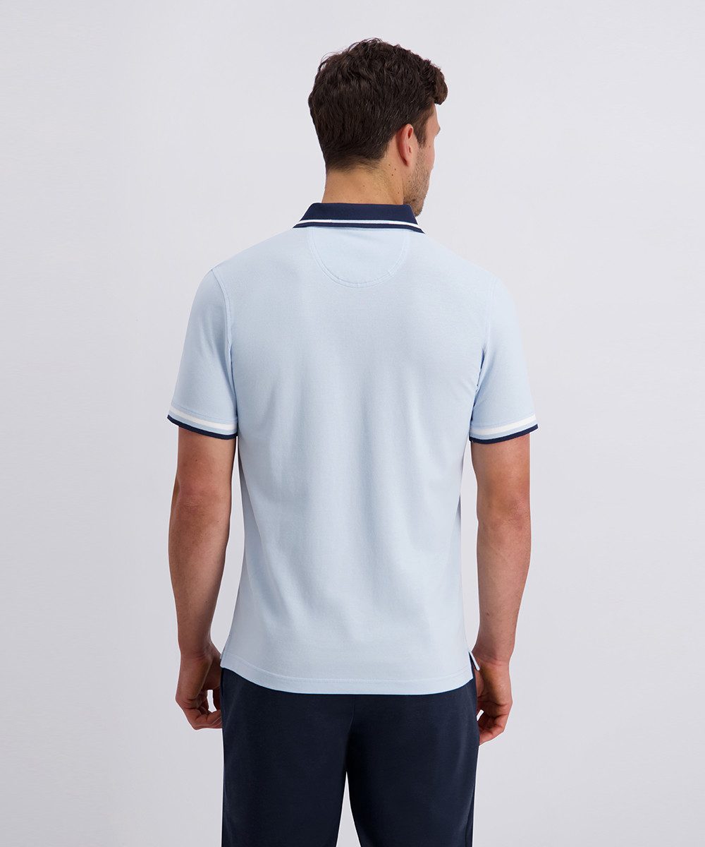 Pierre Cardin Poloshirt Poloshirt uni piquee kontrast mit Kontrastfarbenen Details