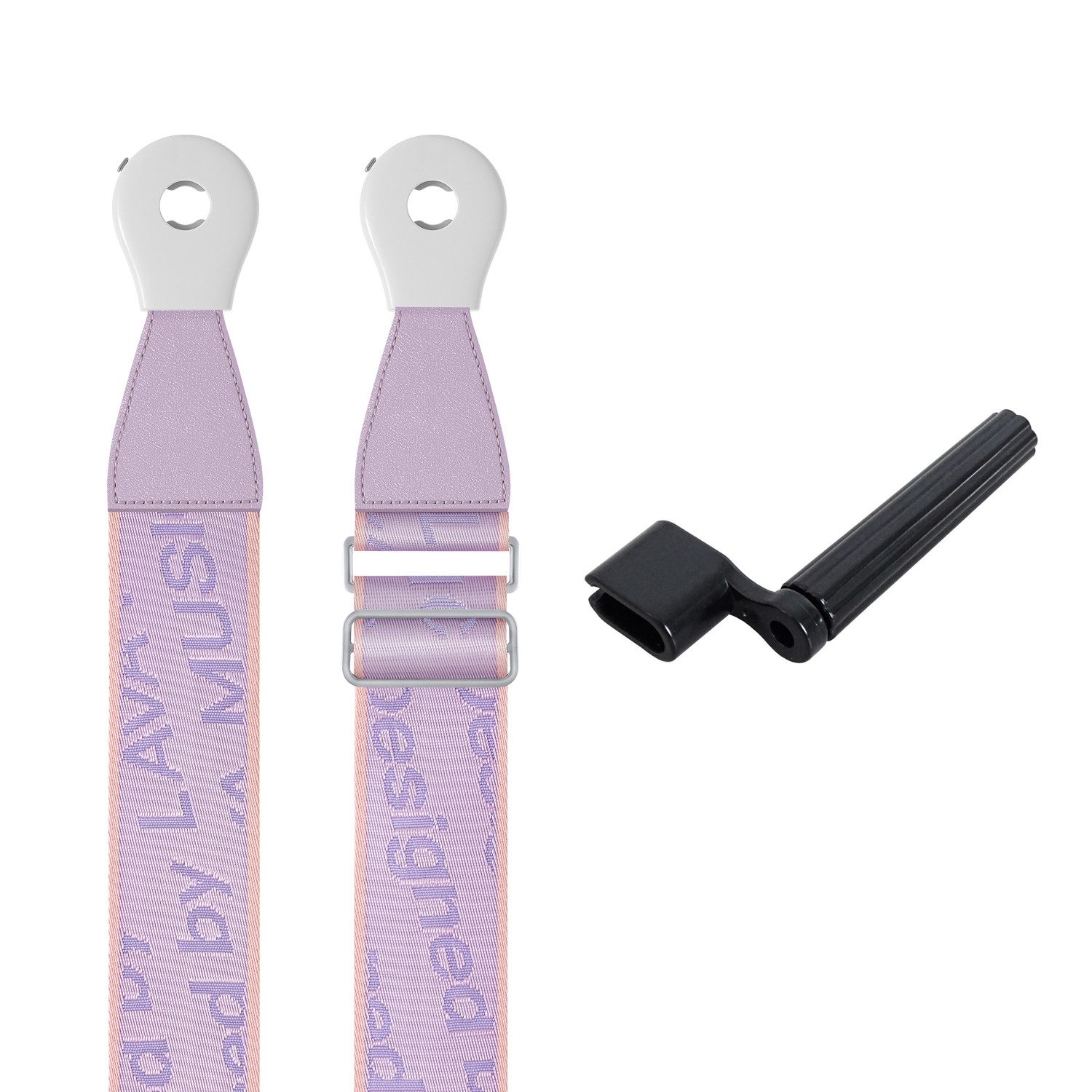 Lava Music Gitarrengurt Lava Music Gitarrengurt Ideal Strap 2 Lila mit Saitenkurbel