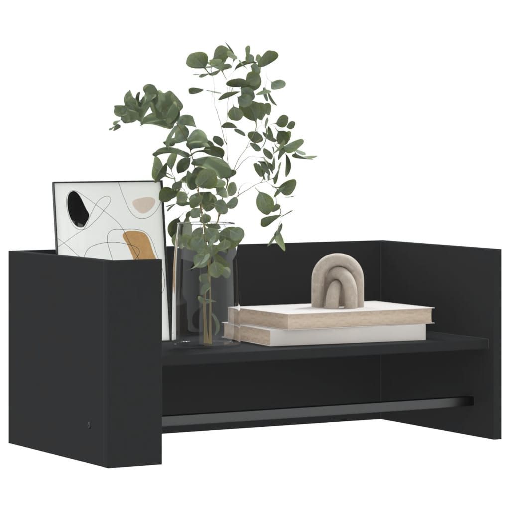 vidaXL Regal Wandregal Schwarz 70,5x35x30,5 cm günstig online kaufen