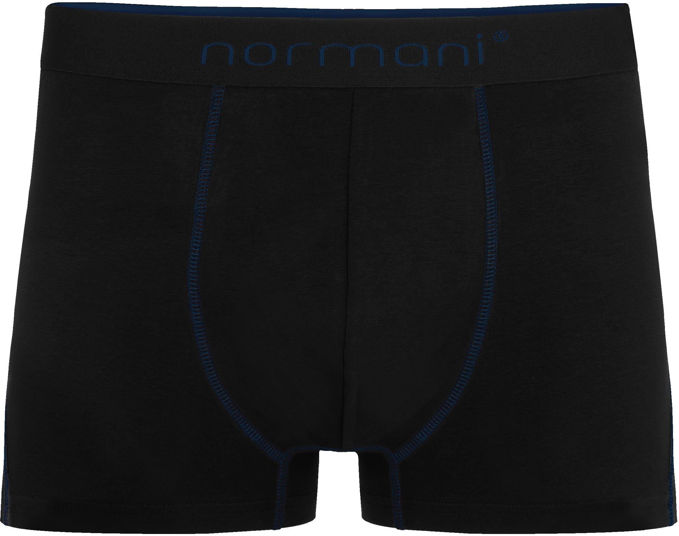 atmungsaktiver Boxershorts Dunkelblau/Hellblau/Türkis Baumwoll-Boxershorts normani Männer 6x Baumwolle Unterhose aus für Herren