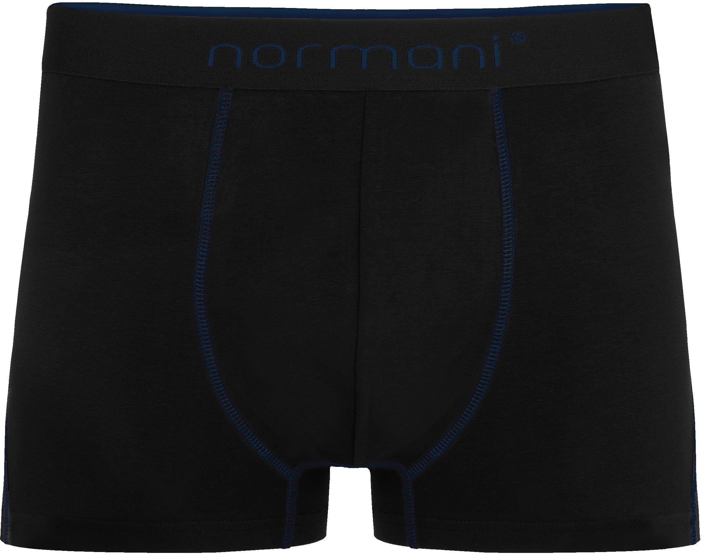 normani Boxershorts 6 Herren für Baumwoll-Boxershorts aus atmungsaktiver Baumwolle Grau/Dunkelblau/Schwarz Männer Unterhose