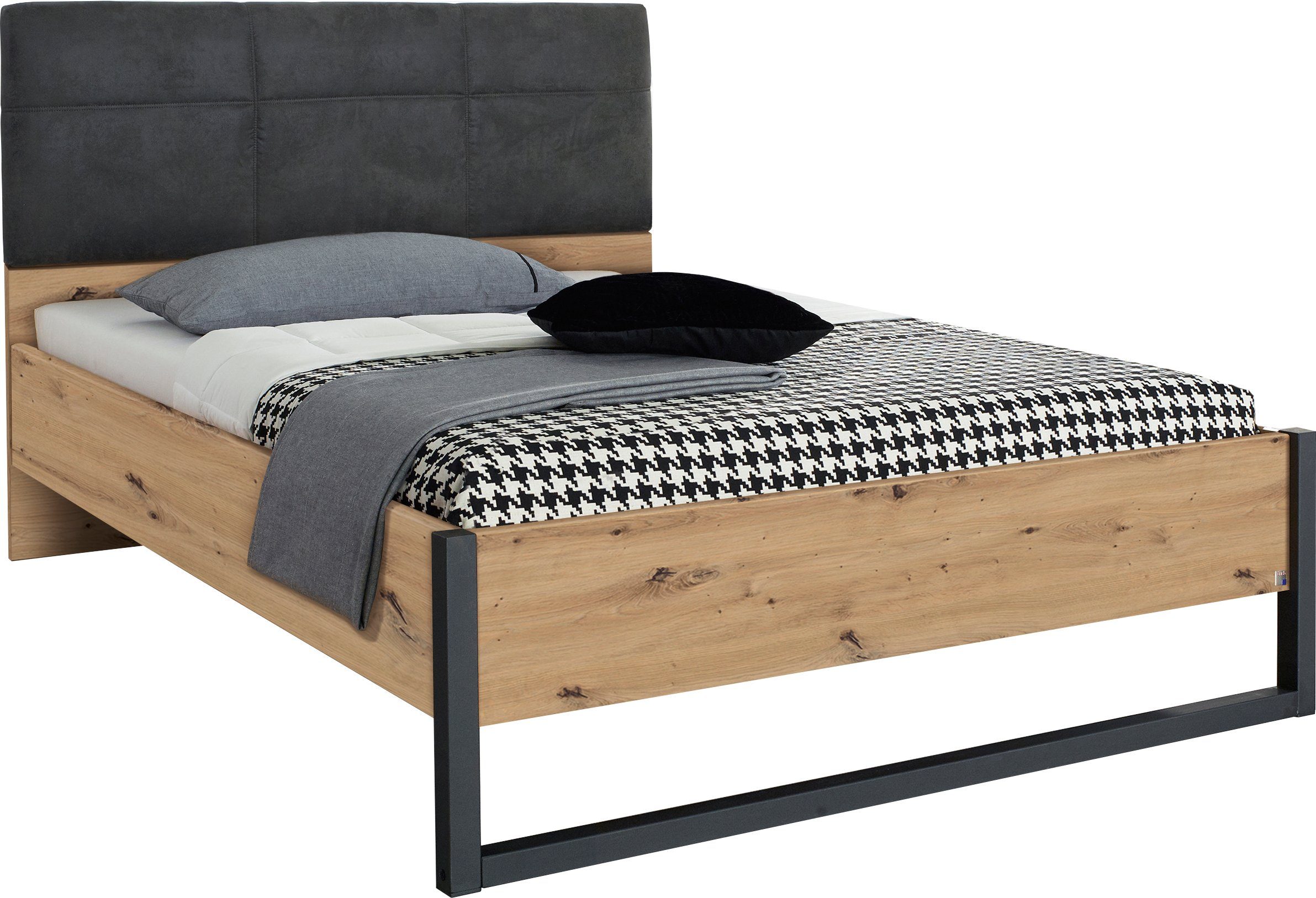 rauch Bett Tampa, im modernen Industrial Style in braun