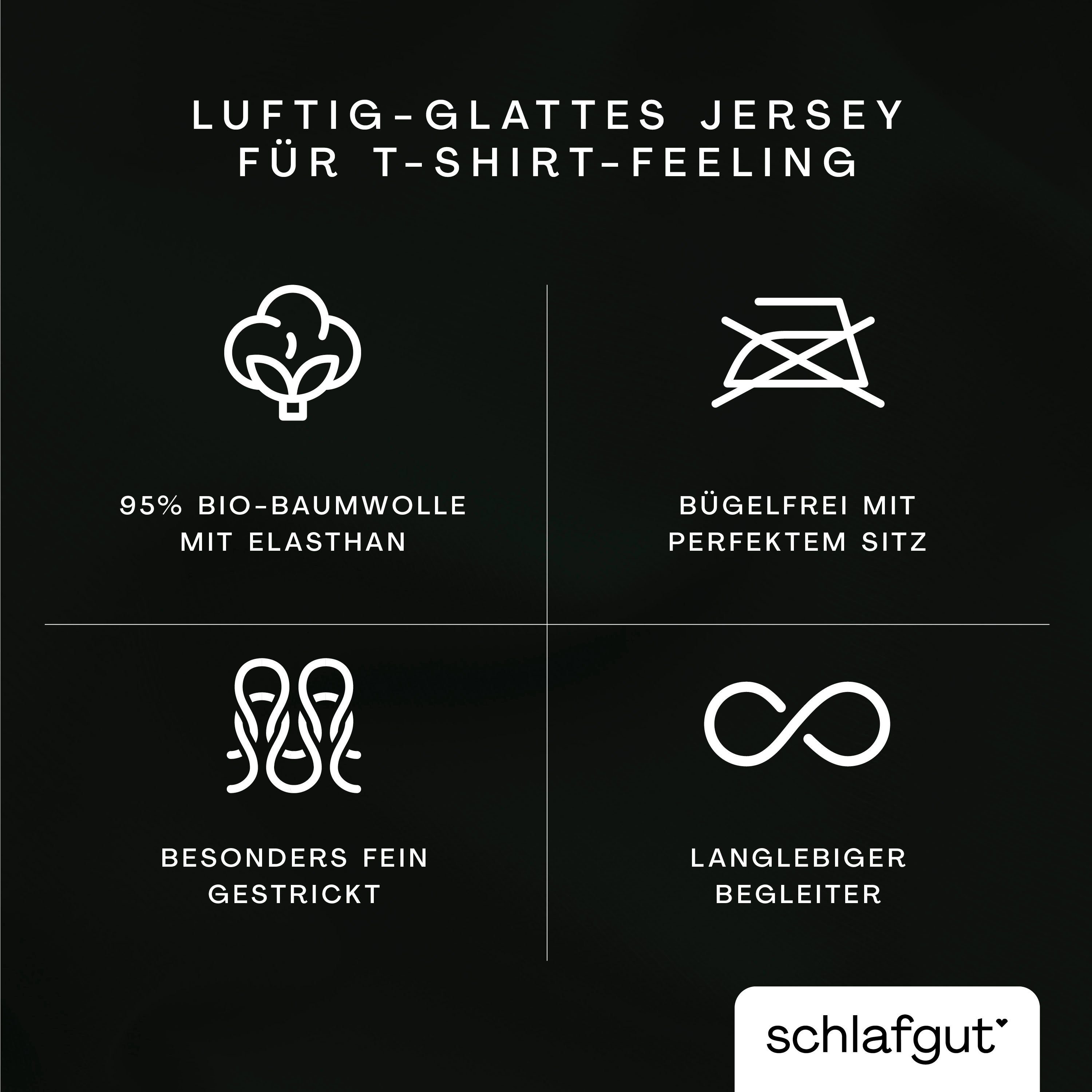Schlafgut Kissenbezug Premium Kissenbezug Knitted Jersey (1 St), (1 Stück), Ton-in-Ton Reißverschluss, Bio-Baumwolle mit Elasthan, Uni, OEKO Tex