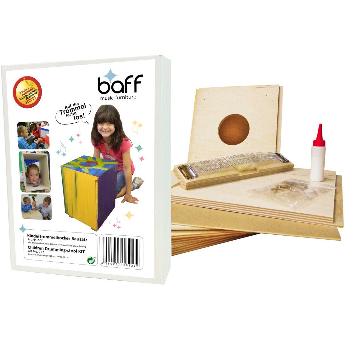 Baff Cajon Baff Kinder-Trommel-Hocker Musikmöbel Bausatz Cajon,Bausatz , Bausatz , vielseitig