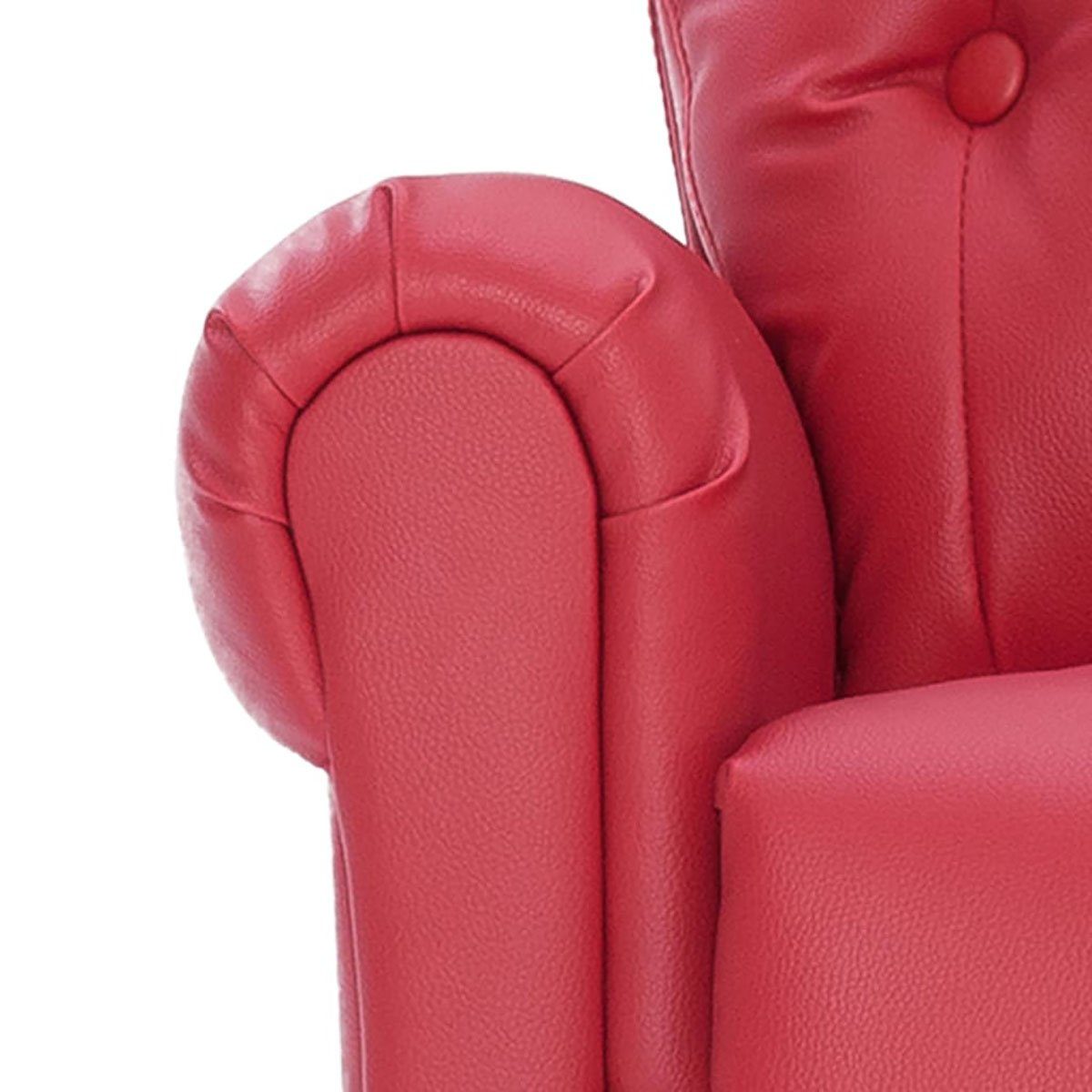 Massage-Liegestuhl rotem aus Stuhl DOTMALL Kunstleder