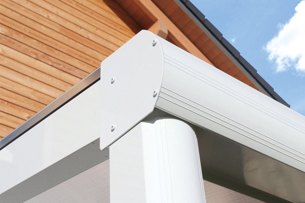 Skanholz Terrassendach Garda, Bedachung Doppelstegplatten, BxT: 648x357