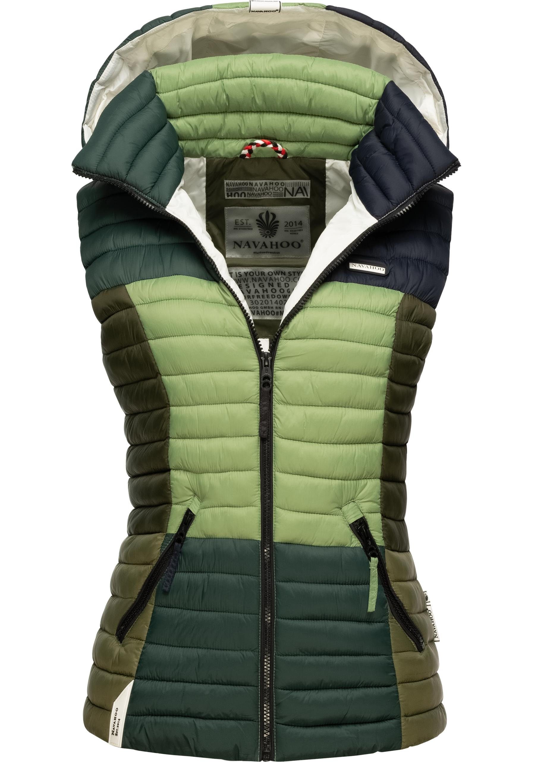 Navahoo Shadaa Gilet Trapuntato Donna - Leggero, Con Cappuccio Rimovibile, Stile Colour Blocking, XS-3XL - Foto 12