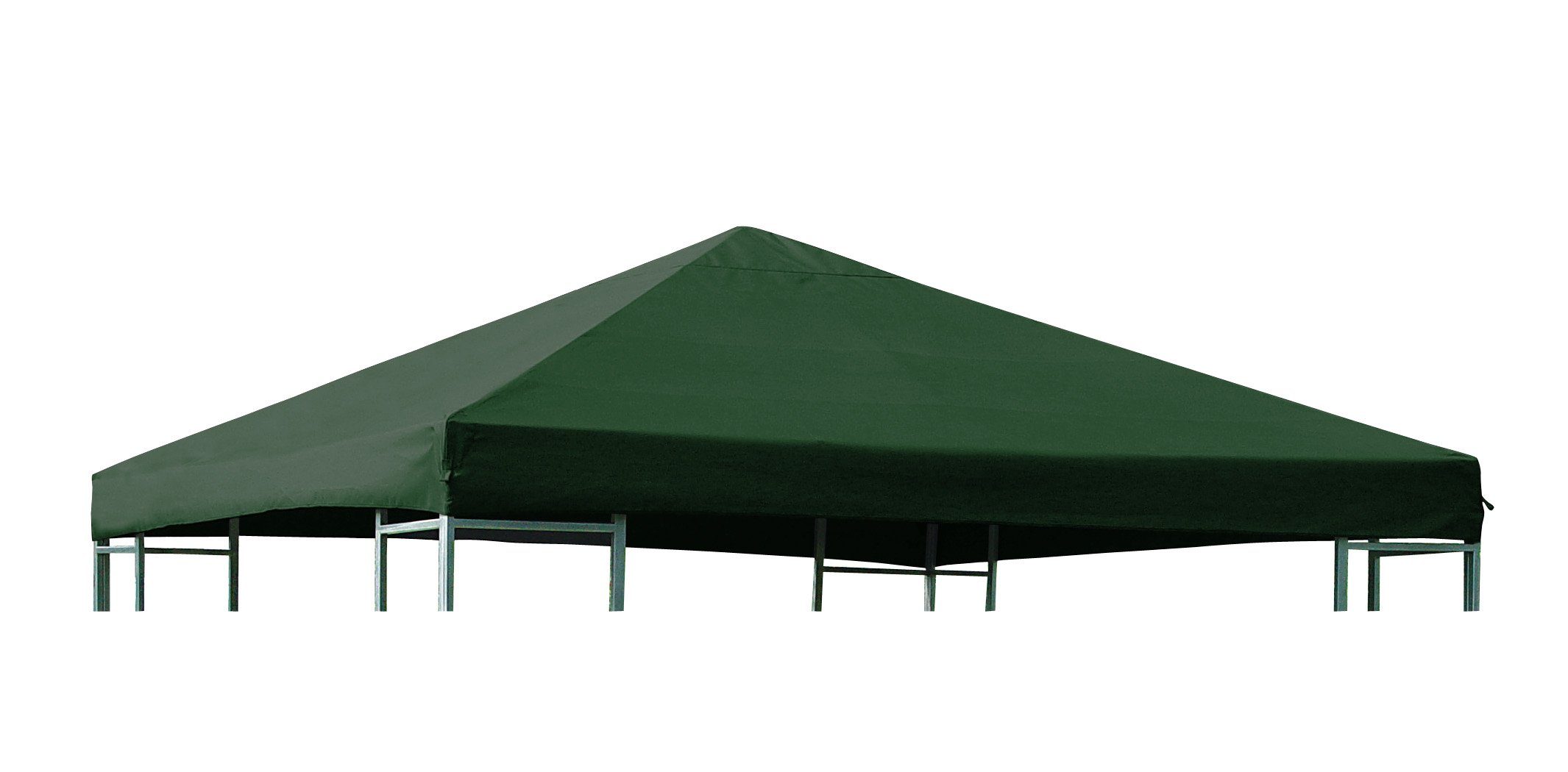 DEGAMO Pavillon-Ersatzdach, für Metall- und Alupavillon 3x3 Meter, dunkelgrün, wasserdicht