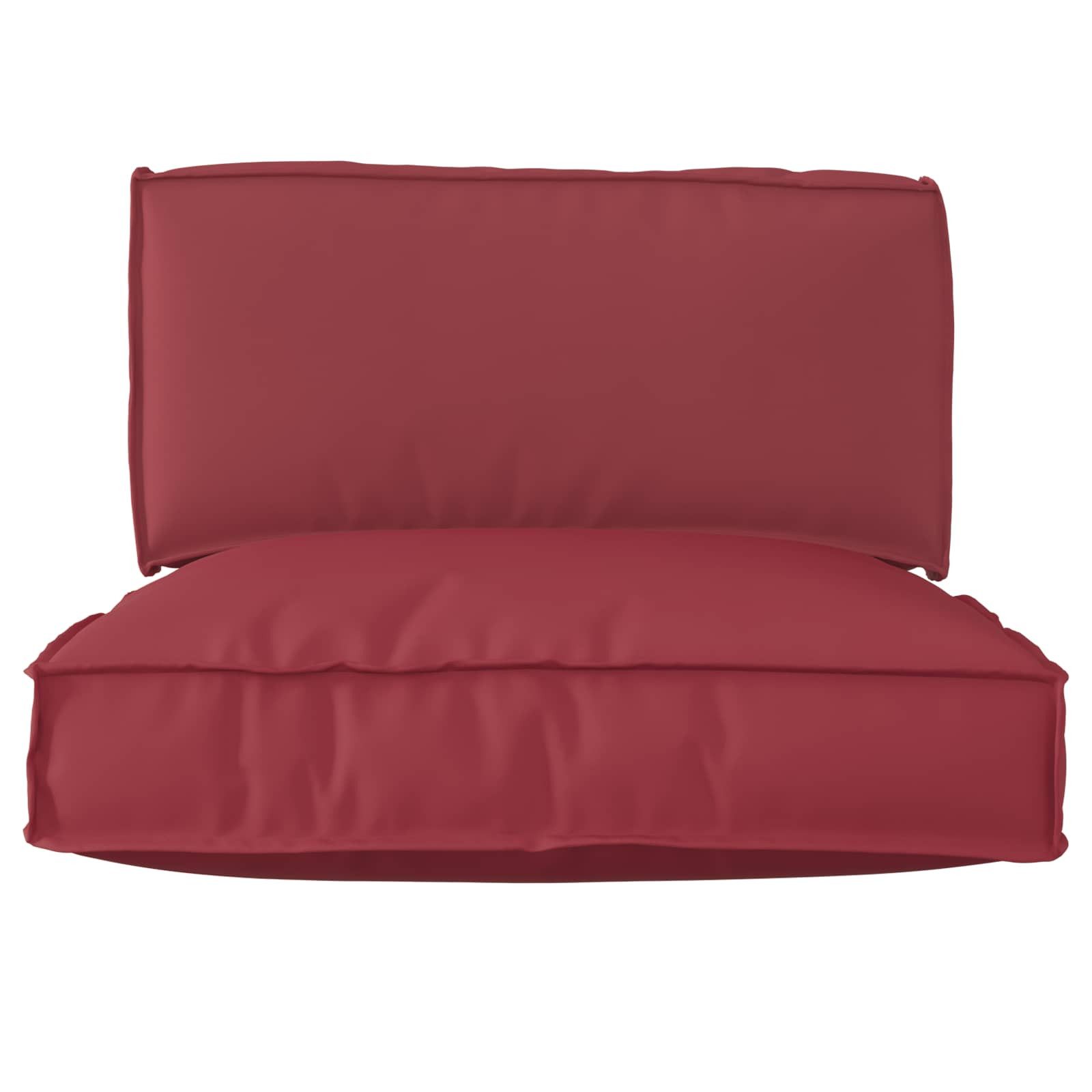 vidaXL Sitzauflage Palettenkissenset Oxford-Stoff Anthrazit 80 x 80 x 52 cm, (2 St)