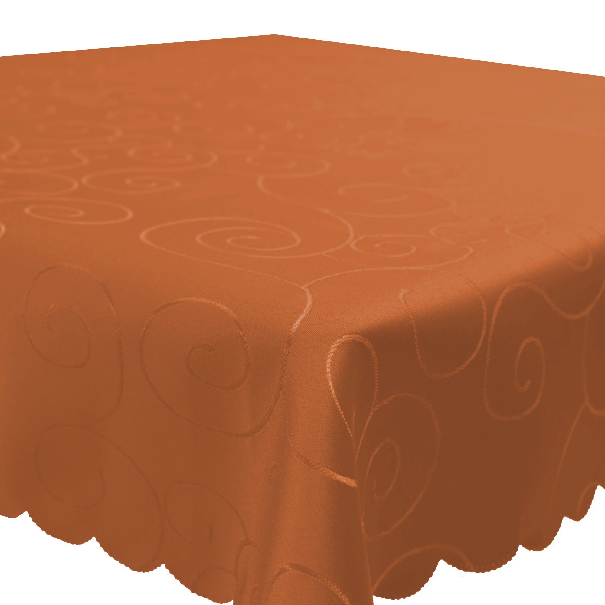 Haus und Deko Tischdecke Tischdecke Damast Ornamente eckig Circle Struktur günstig online kaufen