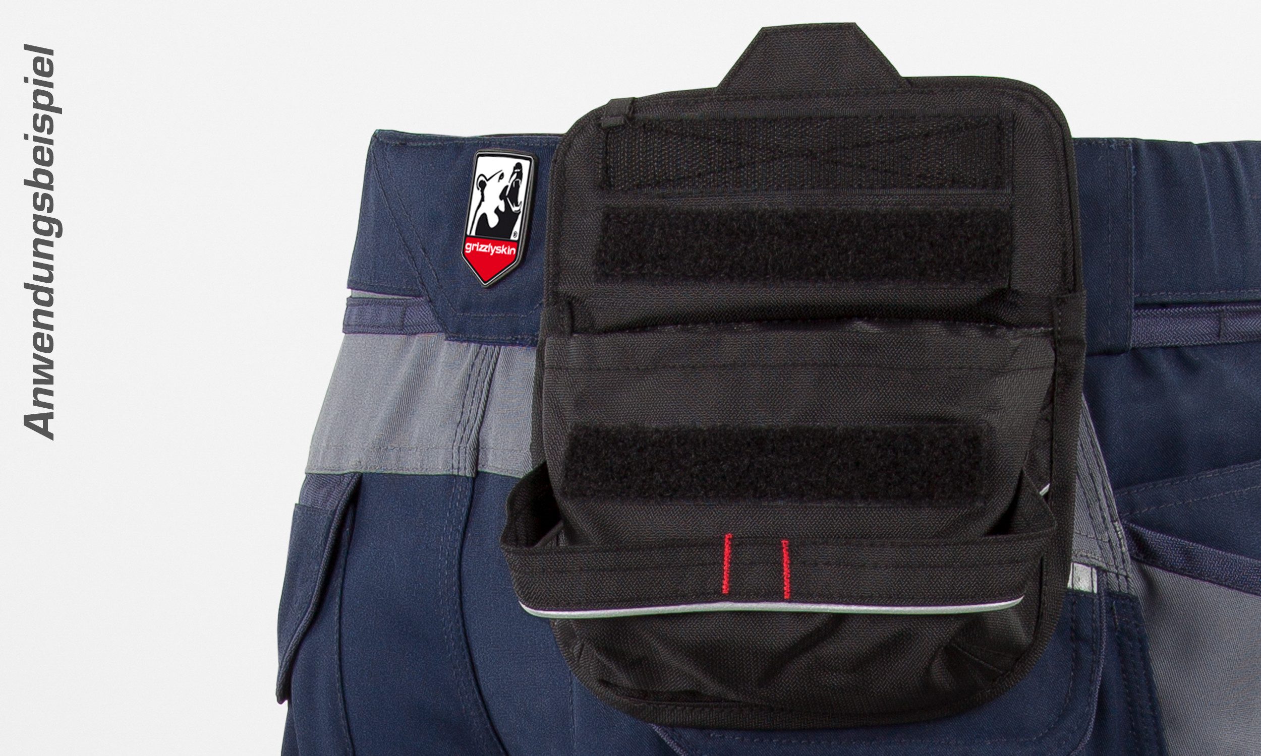 Qualitex Workwear Arbeitshose Material-Gürteltasche IRON aus Cordura - viel Stauraum für Werkzeuge (1-tlg) inklusive spezielle Befestigung für IRON Kollektion