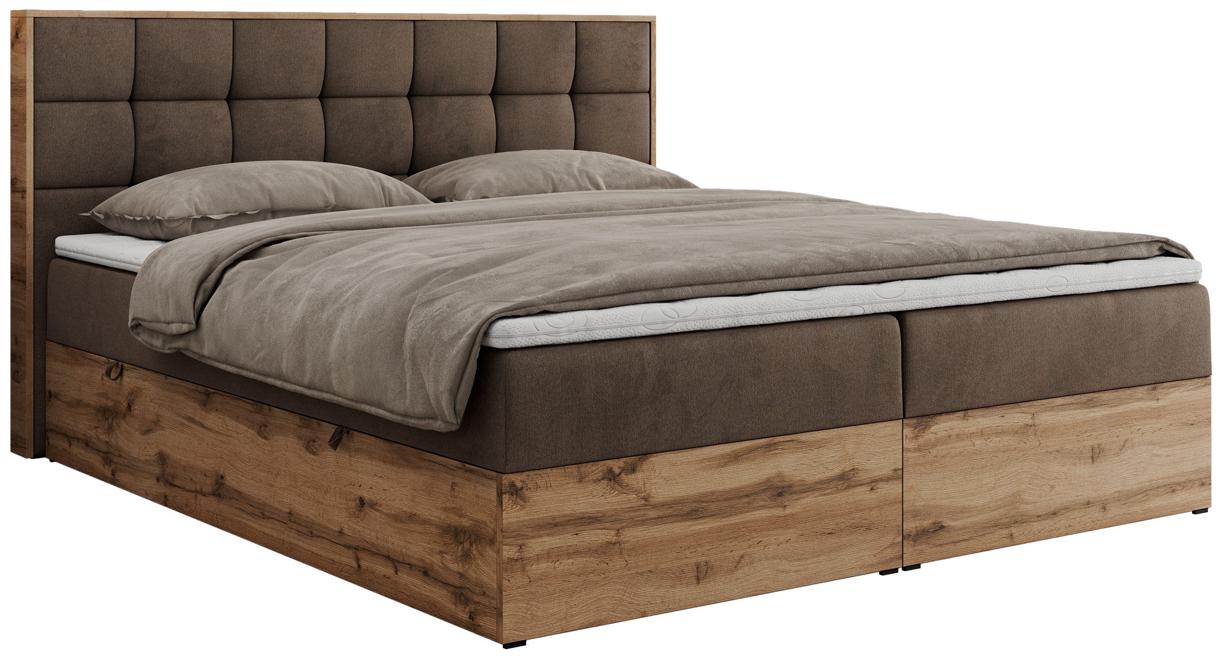 MKS MÖBEL Boxspringbett ALBERO 1 (Set, günstig online kaufen