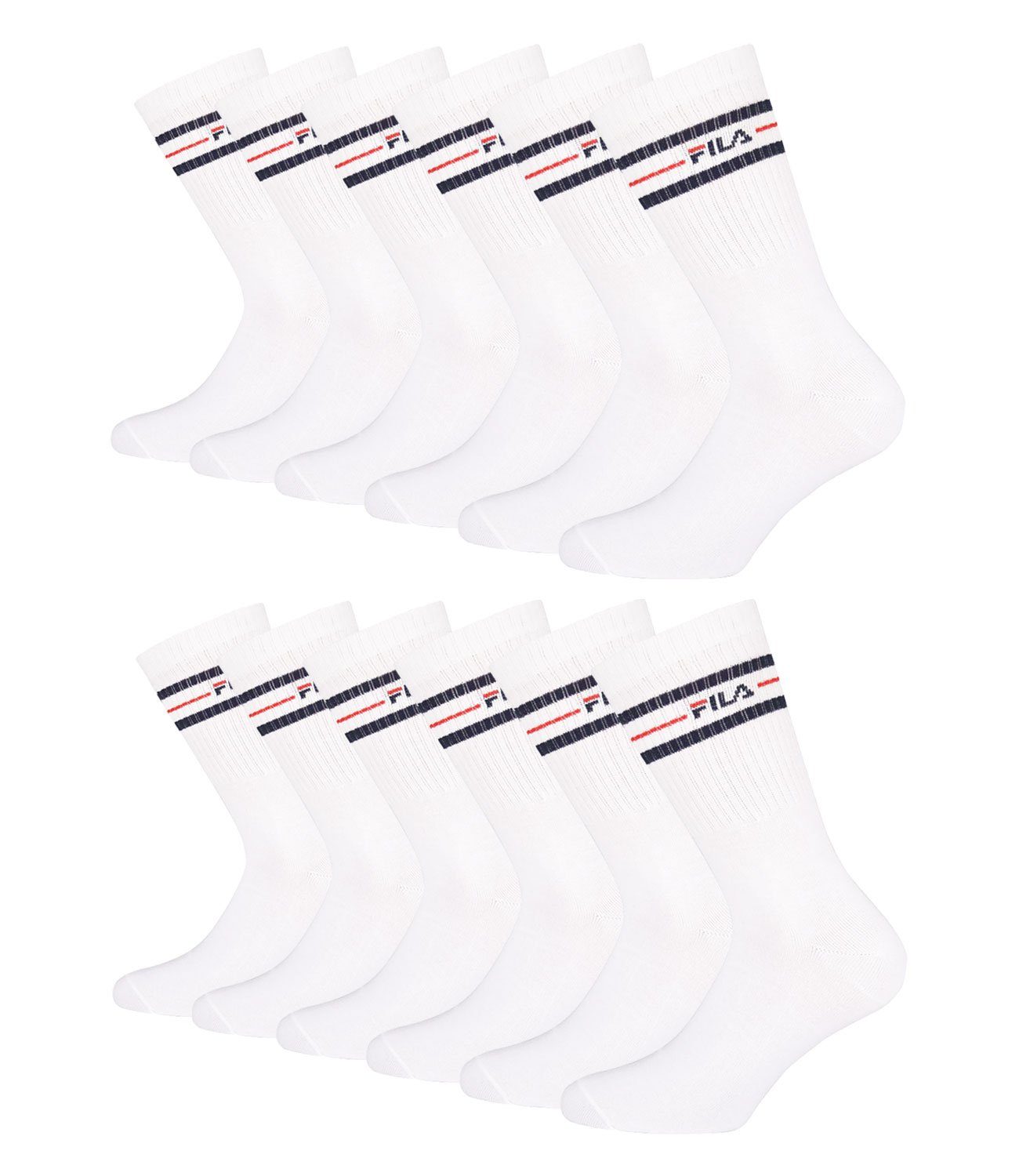 Fila Tennissocken Vintage Спортивні шкарпетки (6-Paar) mit weichen Bündchen