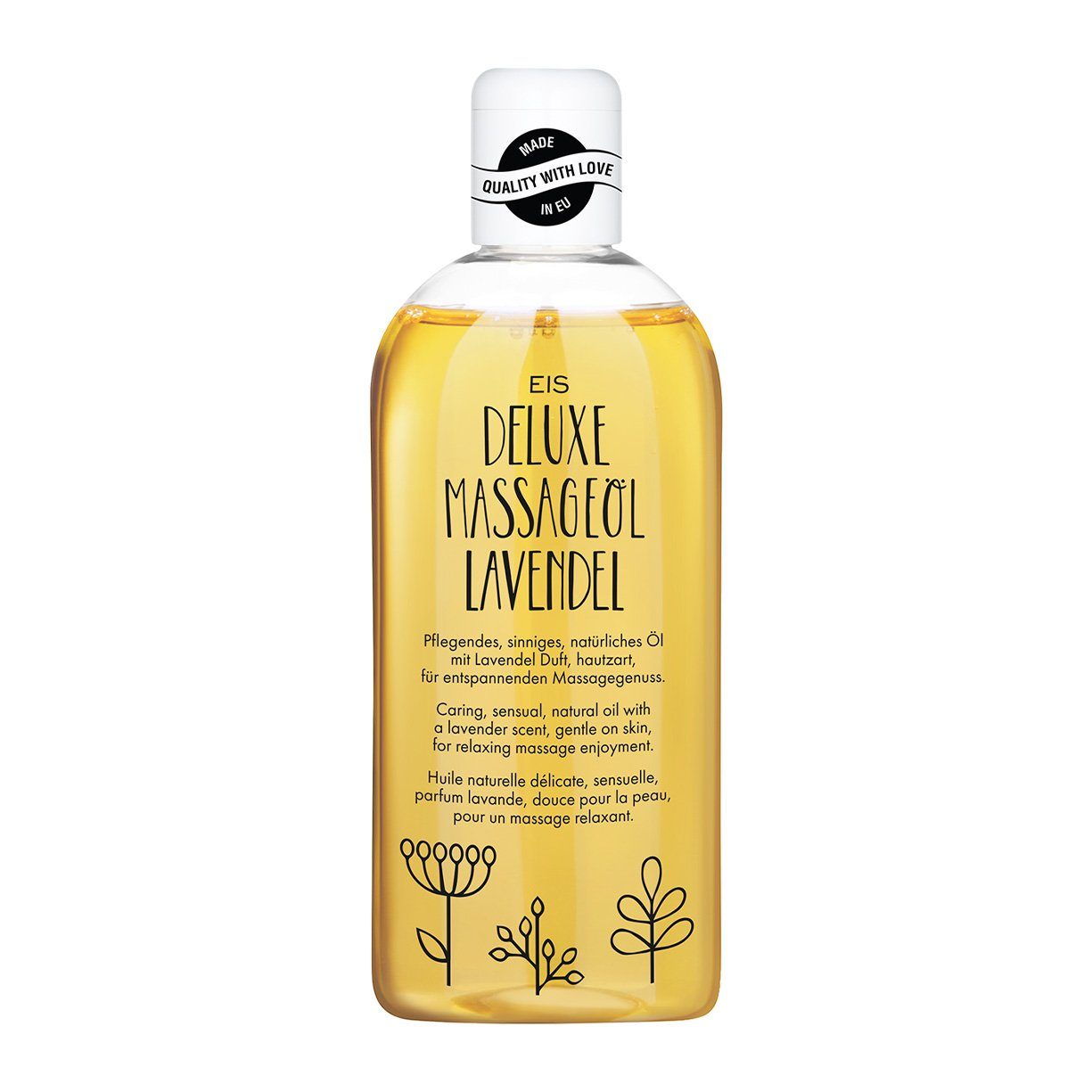 Gleit- & Massageöl EIS Deluxe Massageöl, 250ml, Lavendel-Duft, aus pflegenden Ölen