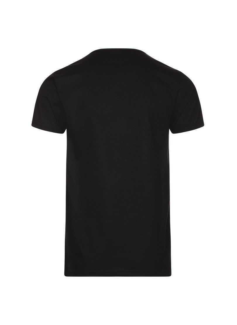T-Shirt Slim schwarz TRIGEMA Fit V-Shirt Trigema