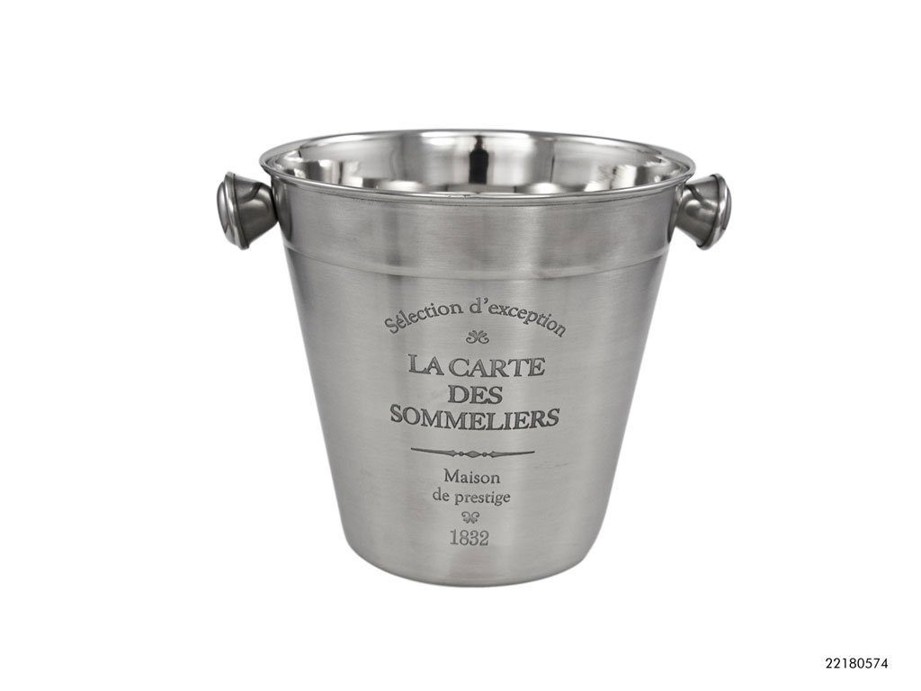 Eiseimer EISEIMER 14cm Edelstahl Eisbehälter Sektkühler Eiswürfel 74