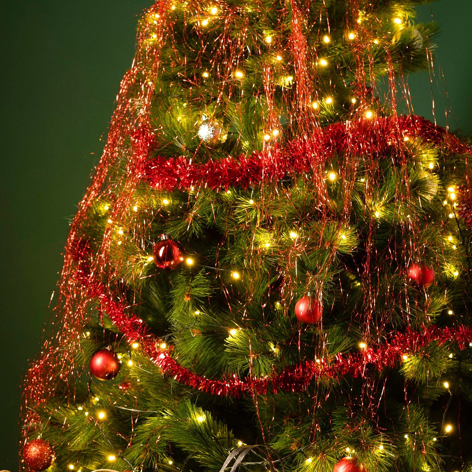 Salcar LED-Lichterkette 10m/15m/23m LED Lichterkette Außen Spritzwassergeschützt