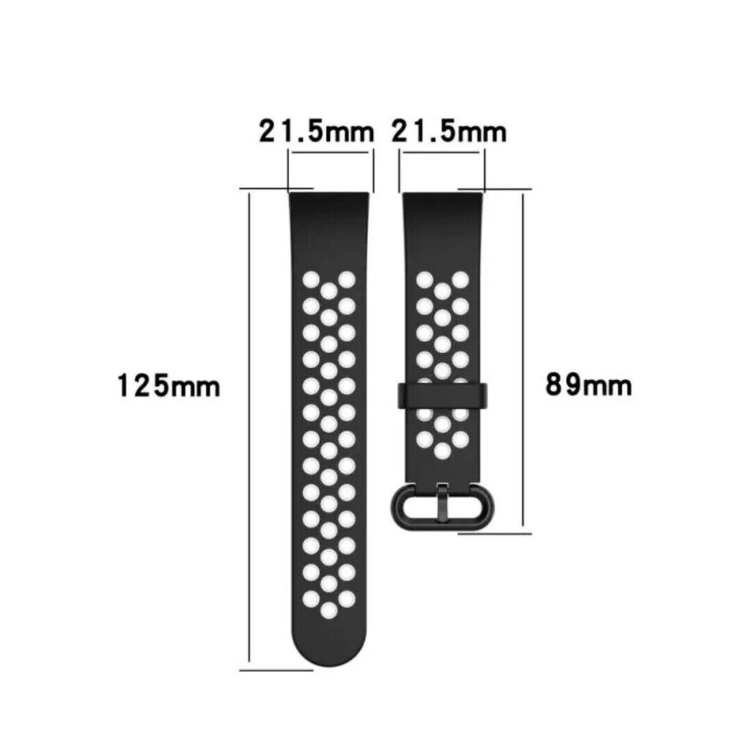 Uhrenarmband Weiß Mi - Schwarz Silikon Sport Sportarmband, Armband TPU, Redmi / Silikon Armband Ersatz Xiaomi Lite für Watch SmartUP Watch #1
