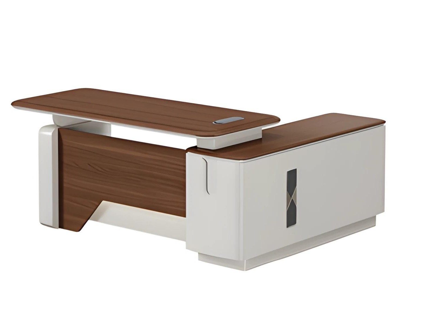 Xlmoebel Eckschreibtisch XLMOEBEL Eckschreibtisch aus Holz in Weiß, modern und funktional, Made in Europa