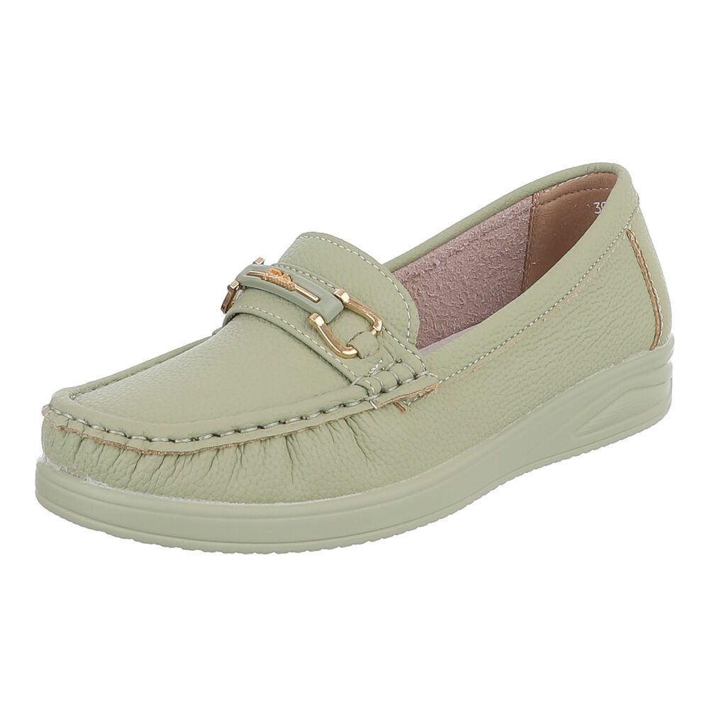 Ital-Design Komfortabler Schuh mit profilierter Sohle für Damen Slipper (91261520) ultraleichte und komfortable Sohle