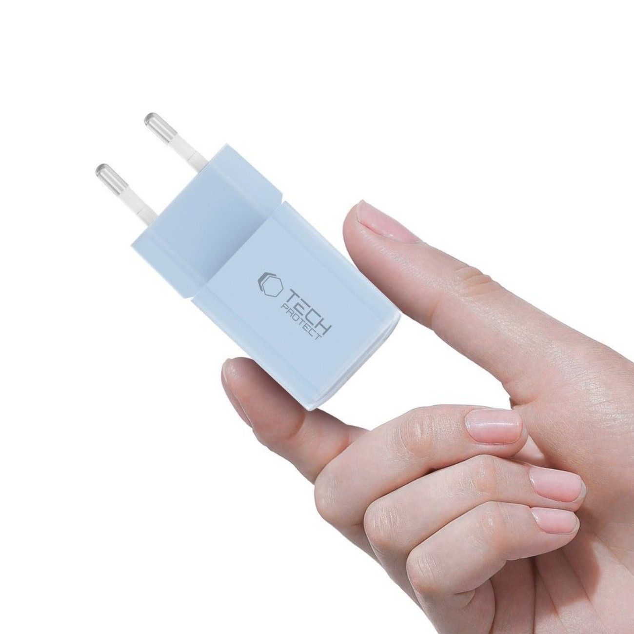 TECH PROTECT NCM33W USB-Ladegerät (3000 mA, Einzelartikel, Einzelartikel, Kompaktes Dual-Port Schnellladegerät mit PD33W und QC3.0)