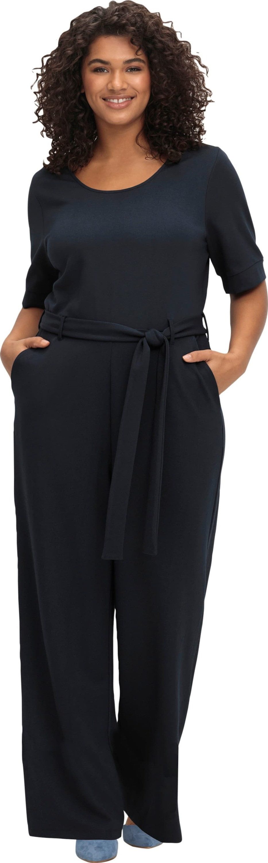 sheego by Joe Browns Jumpsuit Jumpsuit Kurzarm Innenbeinlänge ca. 70 cm – Bild 3 von 5