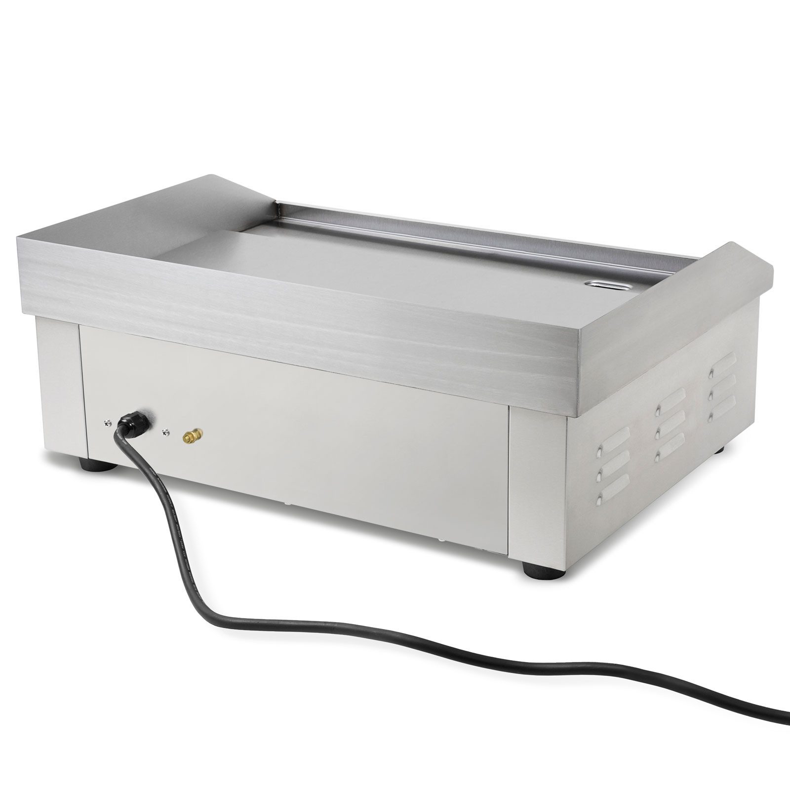 vertes Elektrogrill Grillplatte Bratplatte Plancha Grill Elektrisch 3000W, 3000 W, Edelstahl Grillfläche Flach 55x35cm – Bild 4 von 5