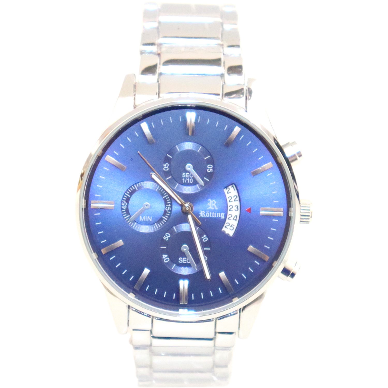 Rötting Design Quarzuhr Herrenuhr blaues Ziffernblatt günstig online kaufen