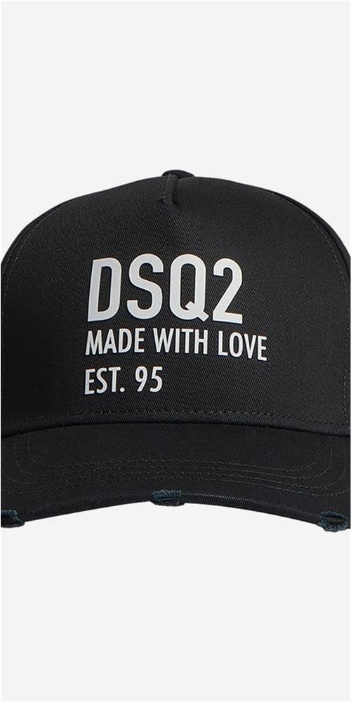 Baseball Cap Dsquared2 Made With Love Baseball Cap Schwarz Unisex