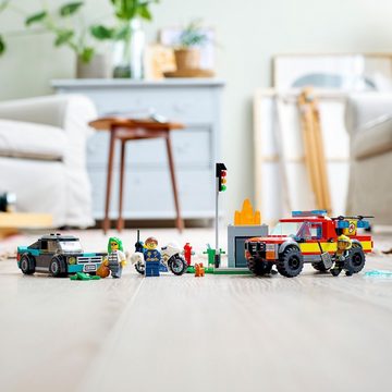 LEGO® Konstruktionsspielsteine Löscheinsatz und Verfolgungsjagd (60319), LEGO® City, (295 St)