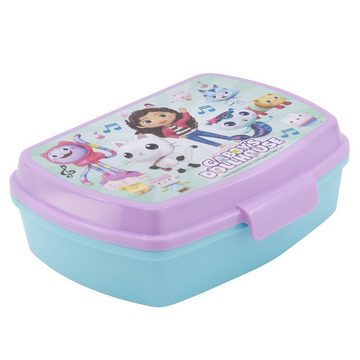 Dreamworks Gabby’s Dollhouse Lunchbox Gabbys Dollhouse Kinder Mädchen 2 tlg Set, Kuststoff, Brotdose Trinkflasche 410 ml