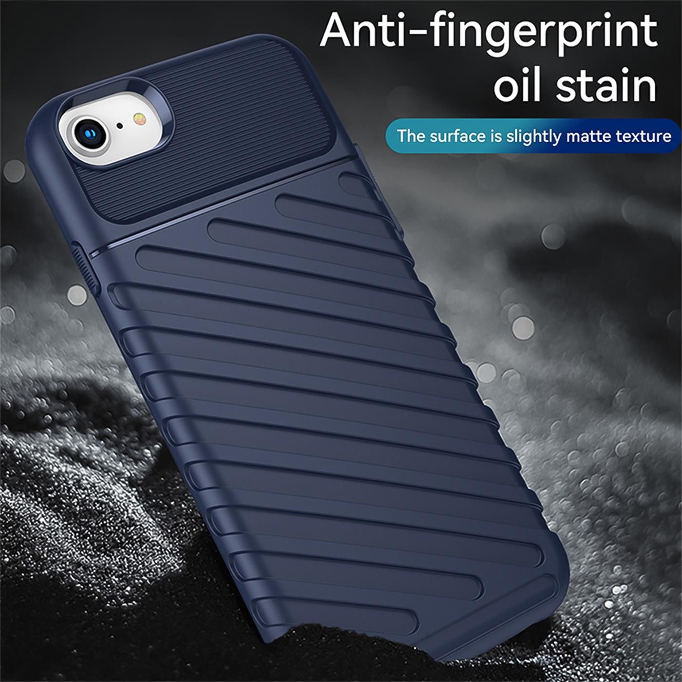 CoolGadget Handyhülle Thunder Hybrid Case für Apple iPhone SE 2020/2022 4,7 Zoll, stylische rutschfeste Schutzhülle Handy Hülle für iPhone 7/8, SE 2/3 – Bild 4 von 5