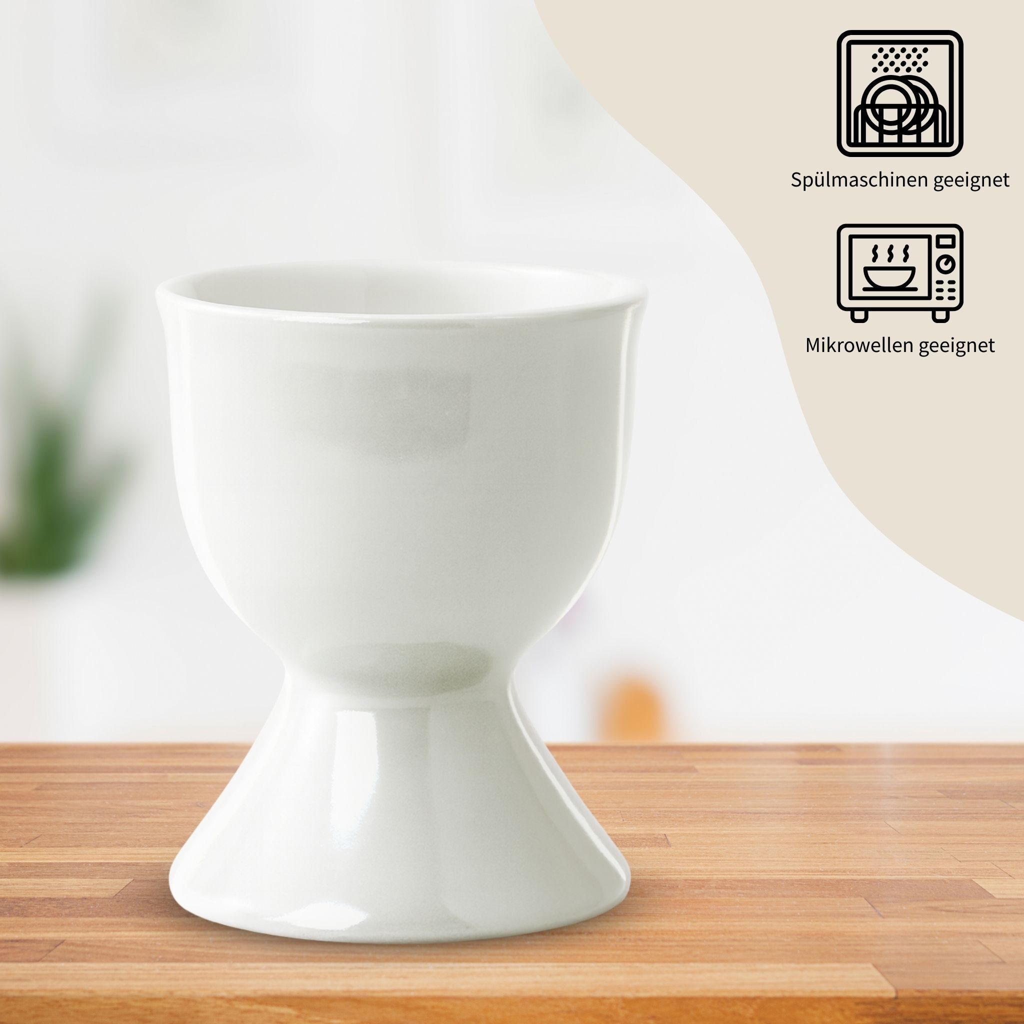 matches21 HOME & HOBBY Eierbecher, (4-tlg), Spülmaschinenfeste Eierhalter für Frühstückstisch