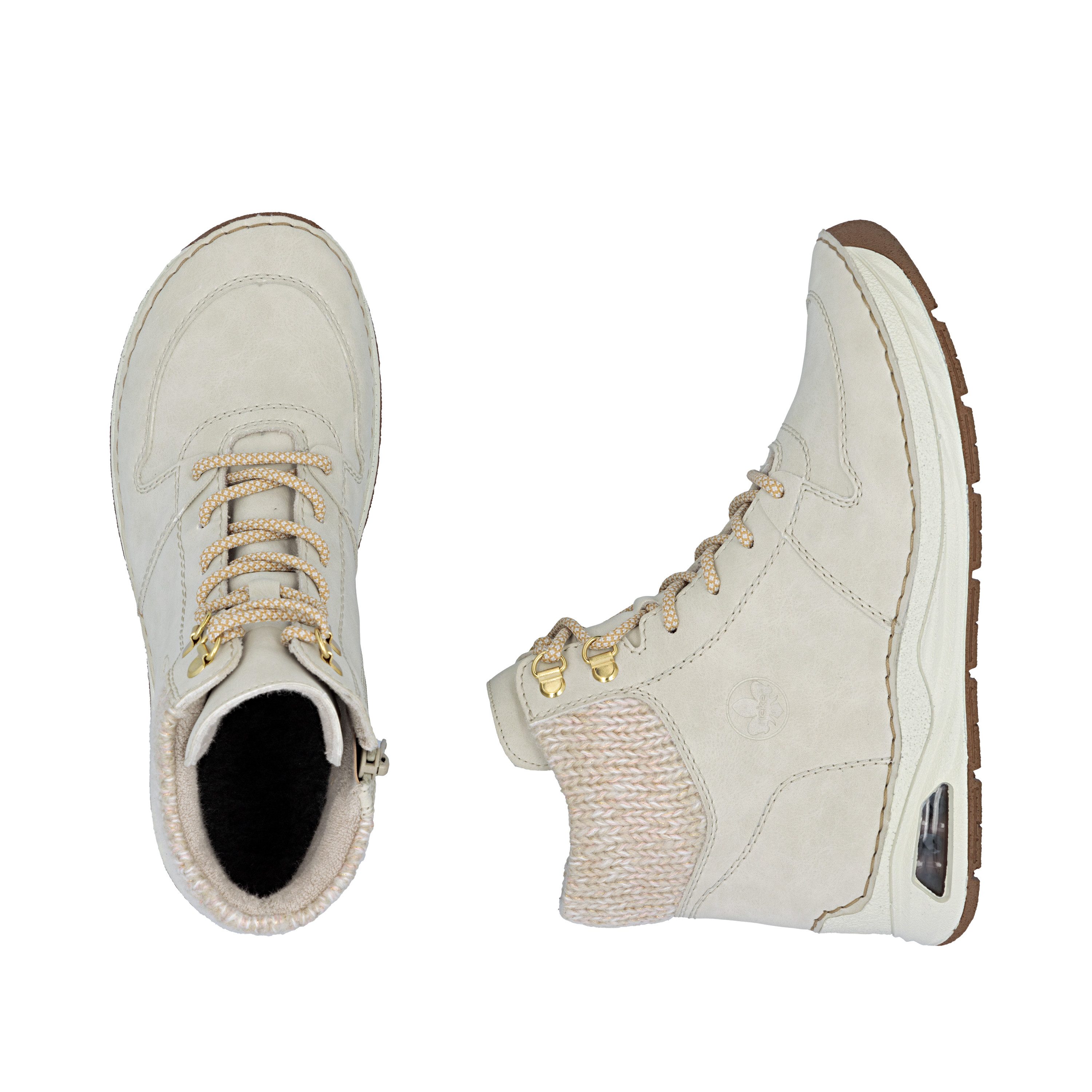 Rieker Schnürboots High Top-Sneaker, Herbstschuh mit seitlicher Logoprägung