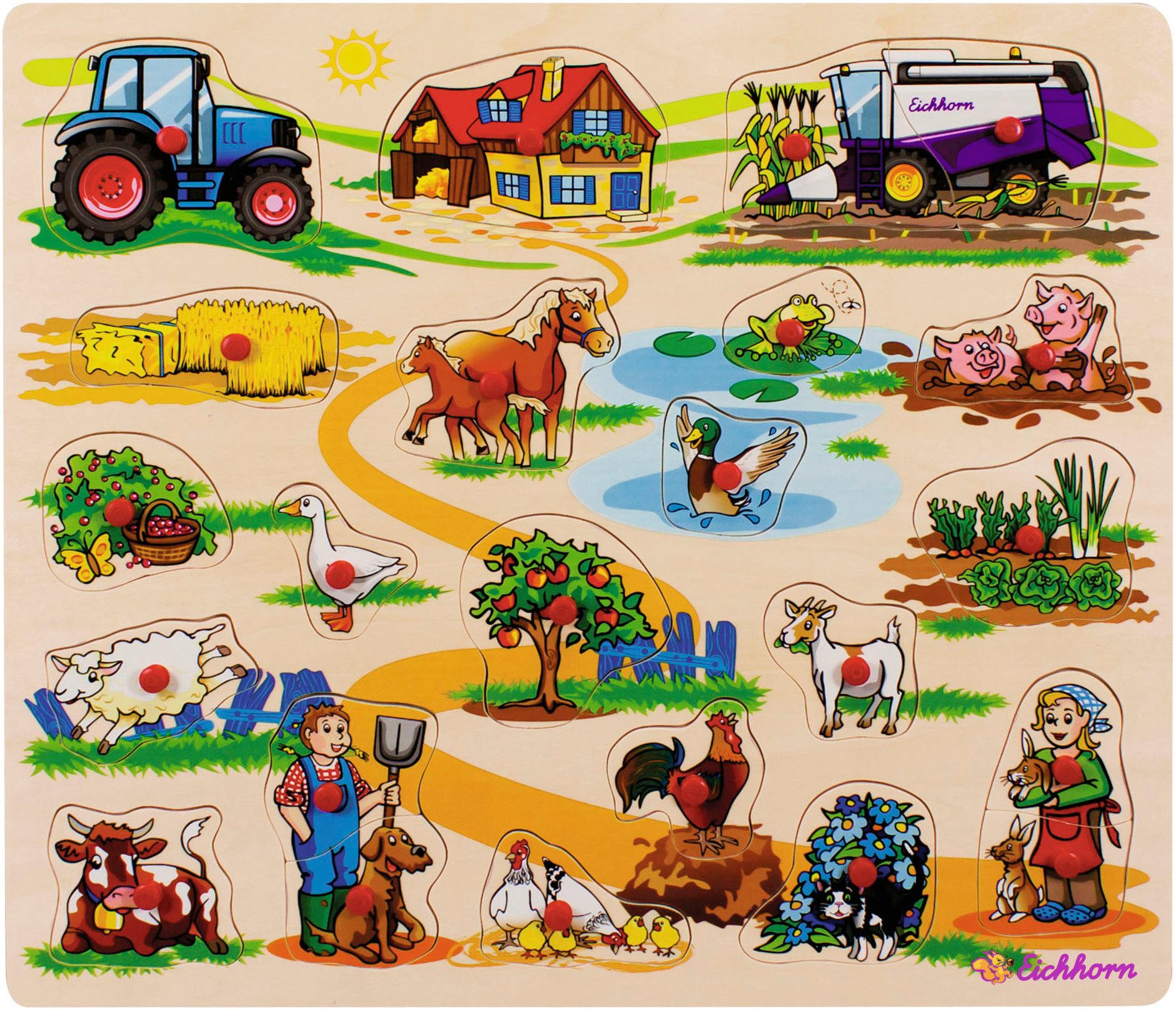 Steckpuzzle Bauernhof