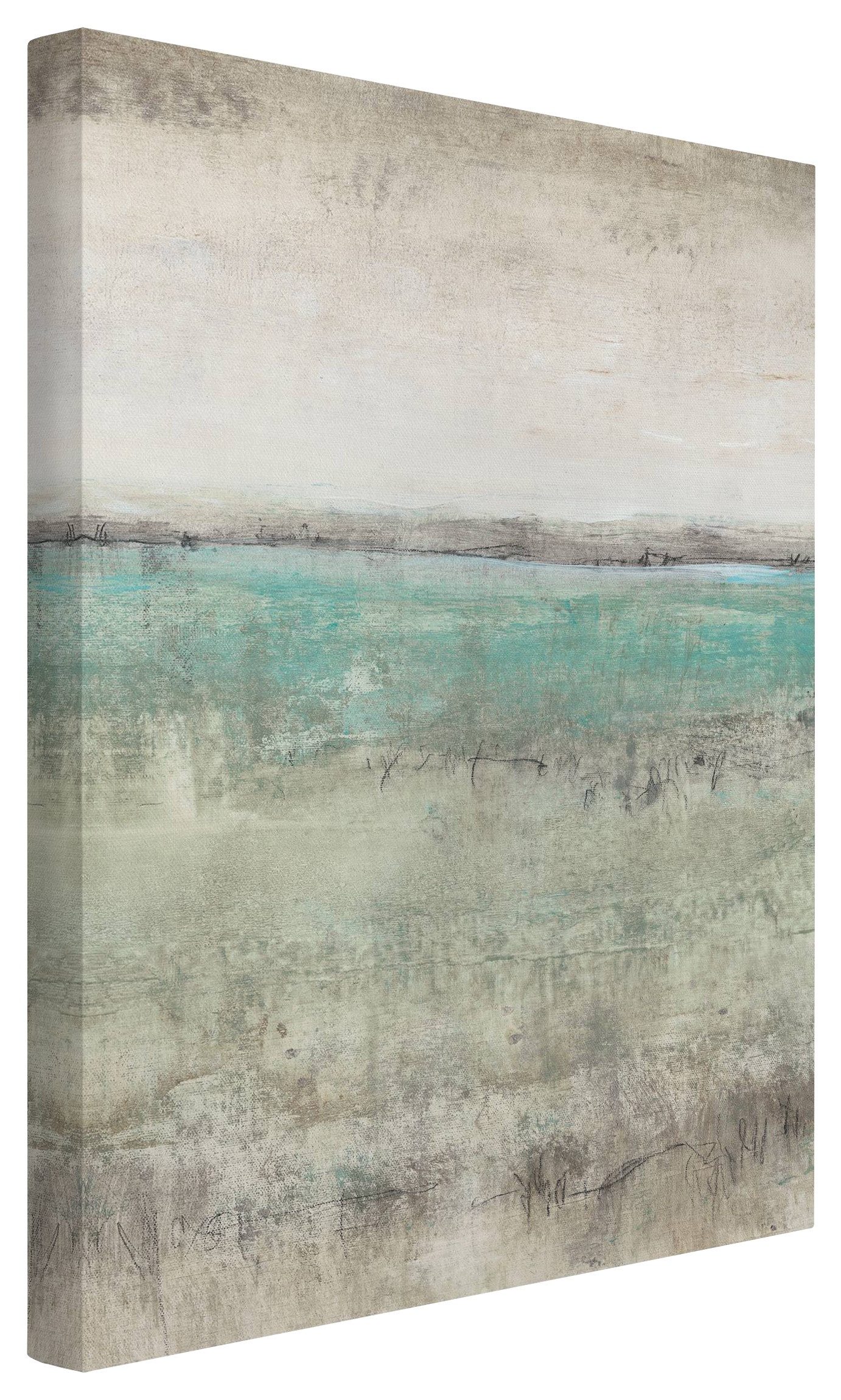 Bilderdepot24 Leinwandbild Abstrakt Modern Strand Horizont günstig online kaufen
