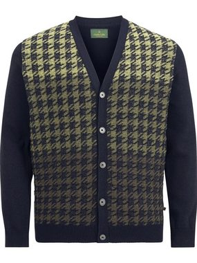 Charles Colby Cardigan DUKE SIOROS mehrfarbiges Hahnentrittmuster