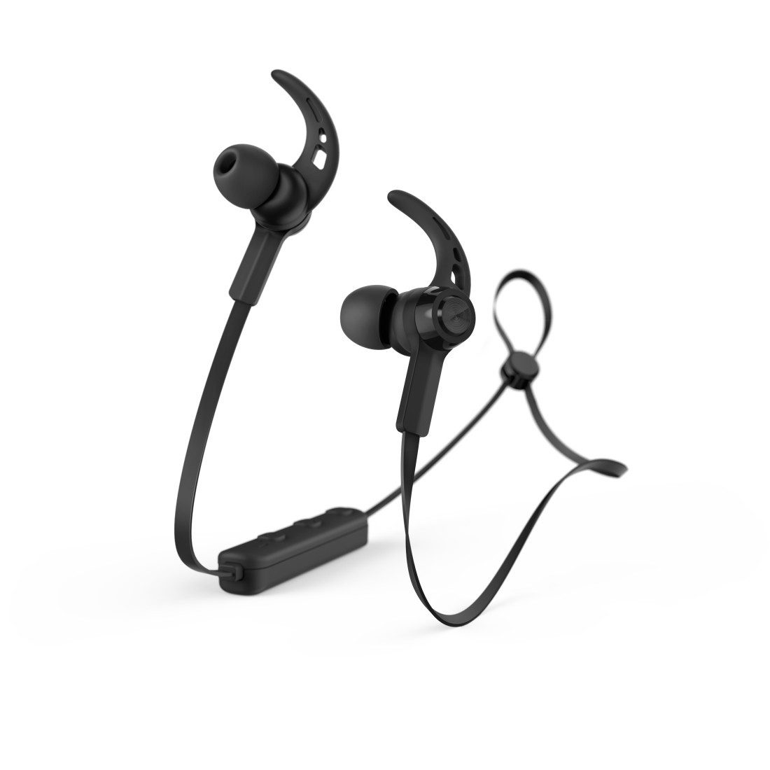 Hama Bluetooth Kopfhörer (In-Ear, Mikrofon, Ear-Hook, Sprachsteuerung) Bluetooth-Kopfhörer (Noise-Reduction, Sprachsteuerung, integrierte Steuerung für Anrufe und Musik, Google Assistant, Siri)