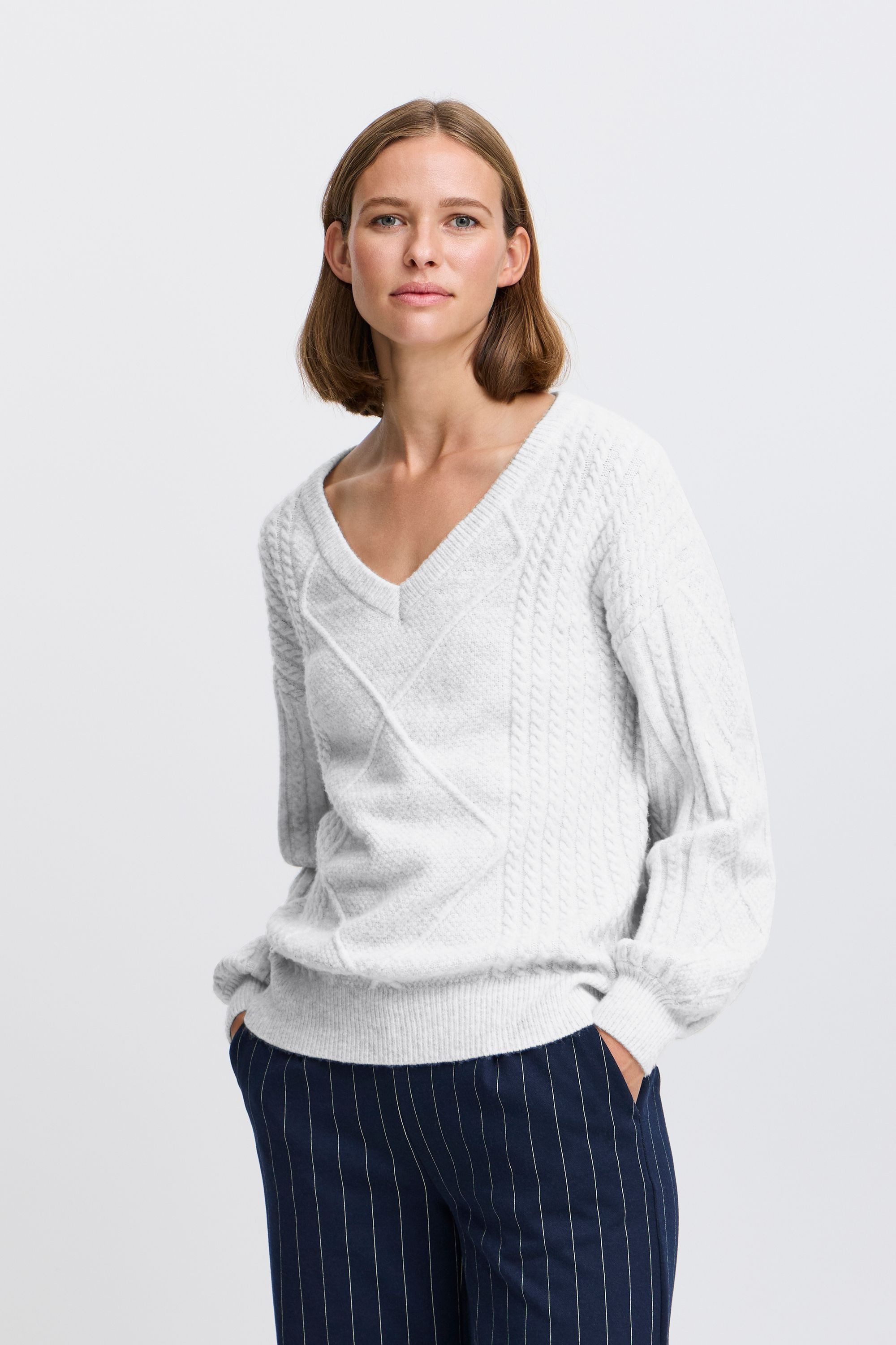 b.young Strickpullover BYMEDI VNECK JUMPER - günstig online kaufen