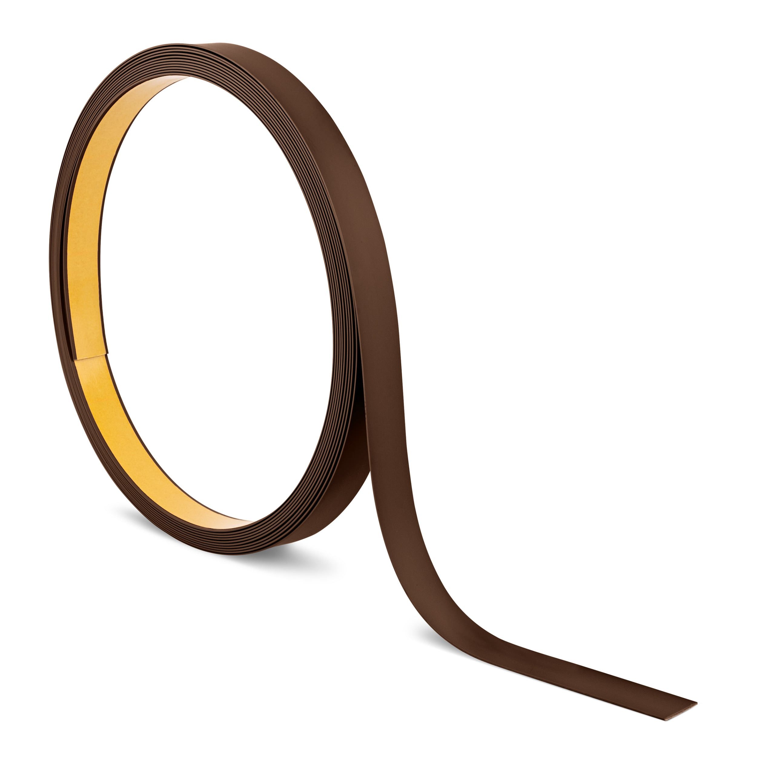 Quest Zierleiste Flachleiste selbstklebend 20 mm, 10-m-Rolle, Selbstklebend, Kunststoff (PVC), 1-St., selbstklebend, 20 mm breit, 10 m Rolle