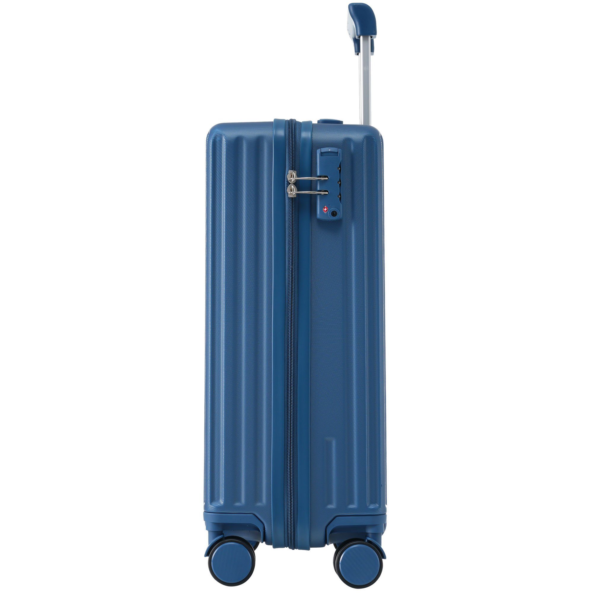 cm Handgepäck Reisekoffer Blau Hartschalen-Trolley Ulife TSA 36*21*55 Modern Zollschloss, M-Größe: ABS-Material,