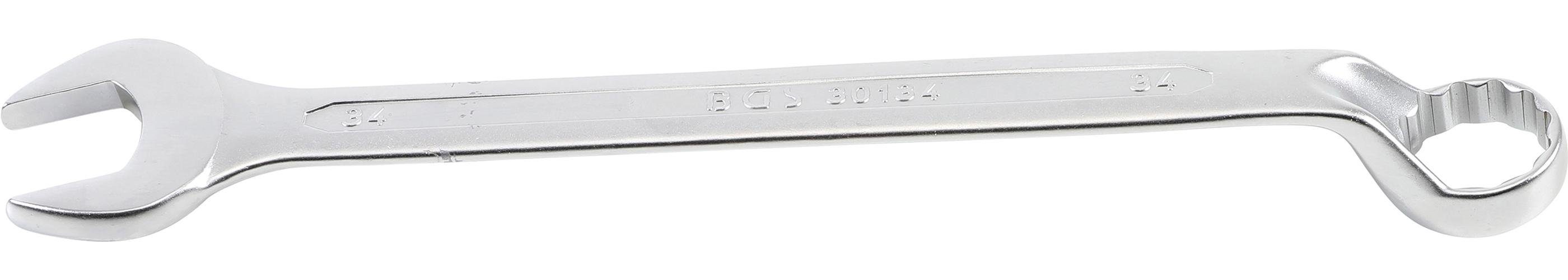 BGS technic Maulschlüssel Maul-Ringschlüssel, gekröpft, SW 34 mm
