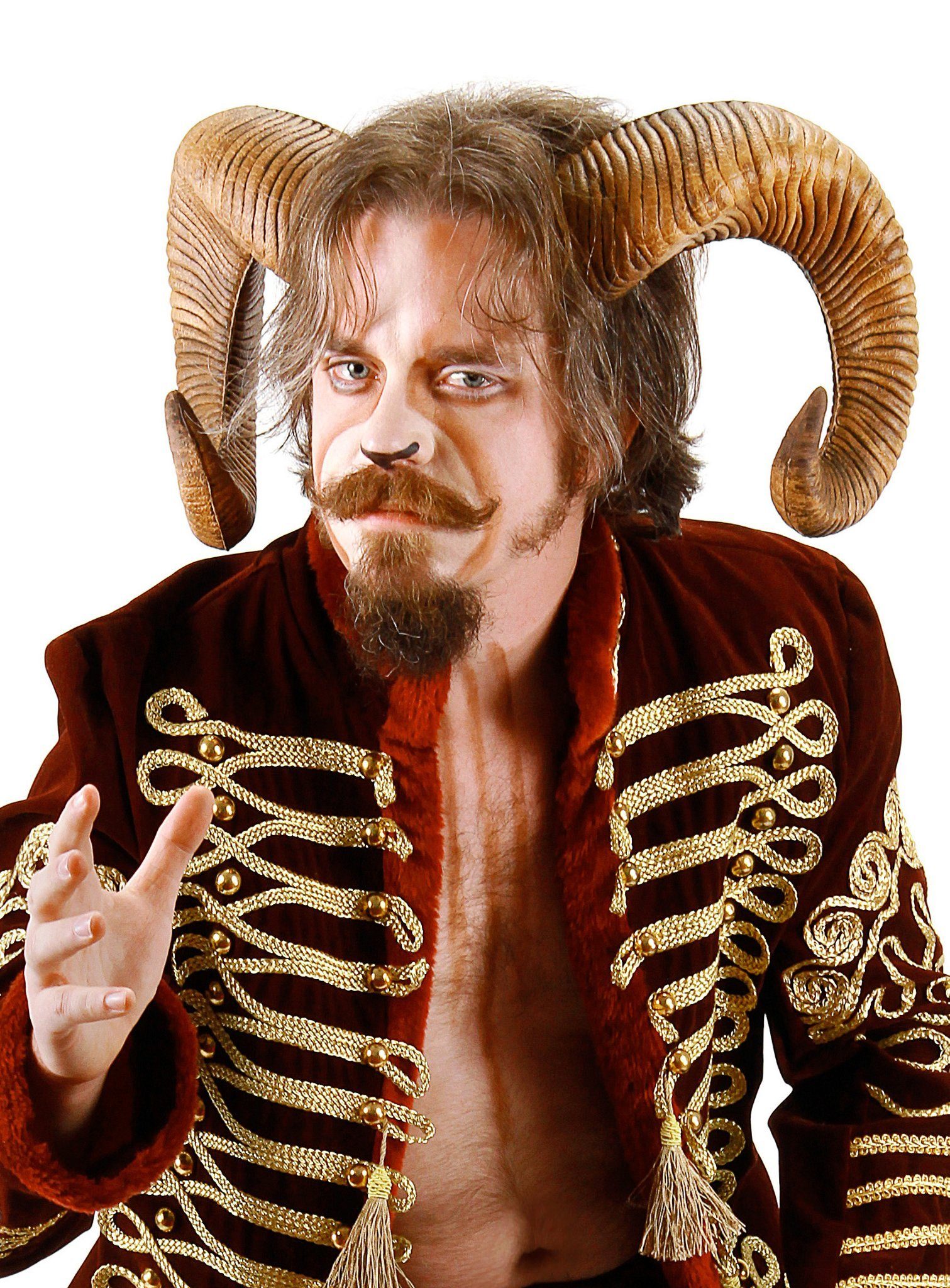 Elope Kostüm Schafsbock Hörner, Tierisches Accessoire für Karneval, Fasching & Mottoparty