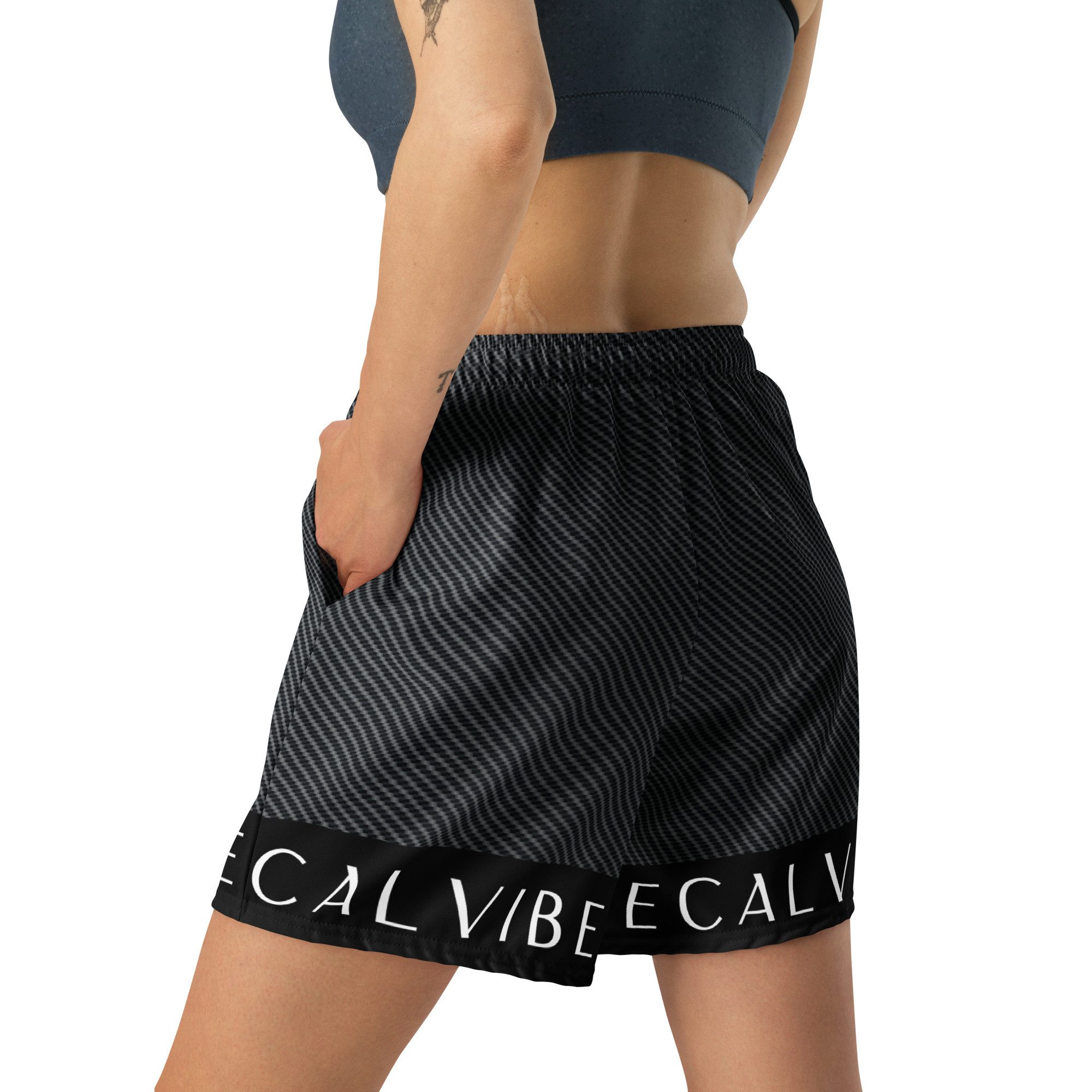 DECALVIBES Trainingsshorts Multifunctional Damen Sport Shorts Ultimate Carbon 4-Wege-Stretch, atmungsaktiv, elastischer Bund, vielseitig einsetzbar