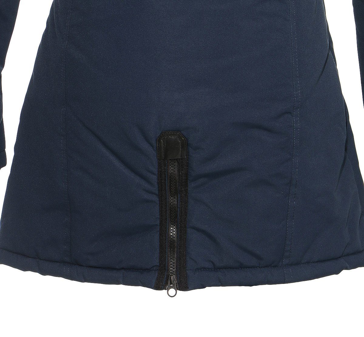 Geographical Norway Winterjacke dicke Damen Outdoor Jacke sehr warm in Unifarbe, mit abnehmbarer Kapuze, mit Stehkragen