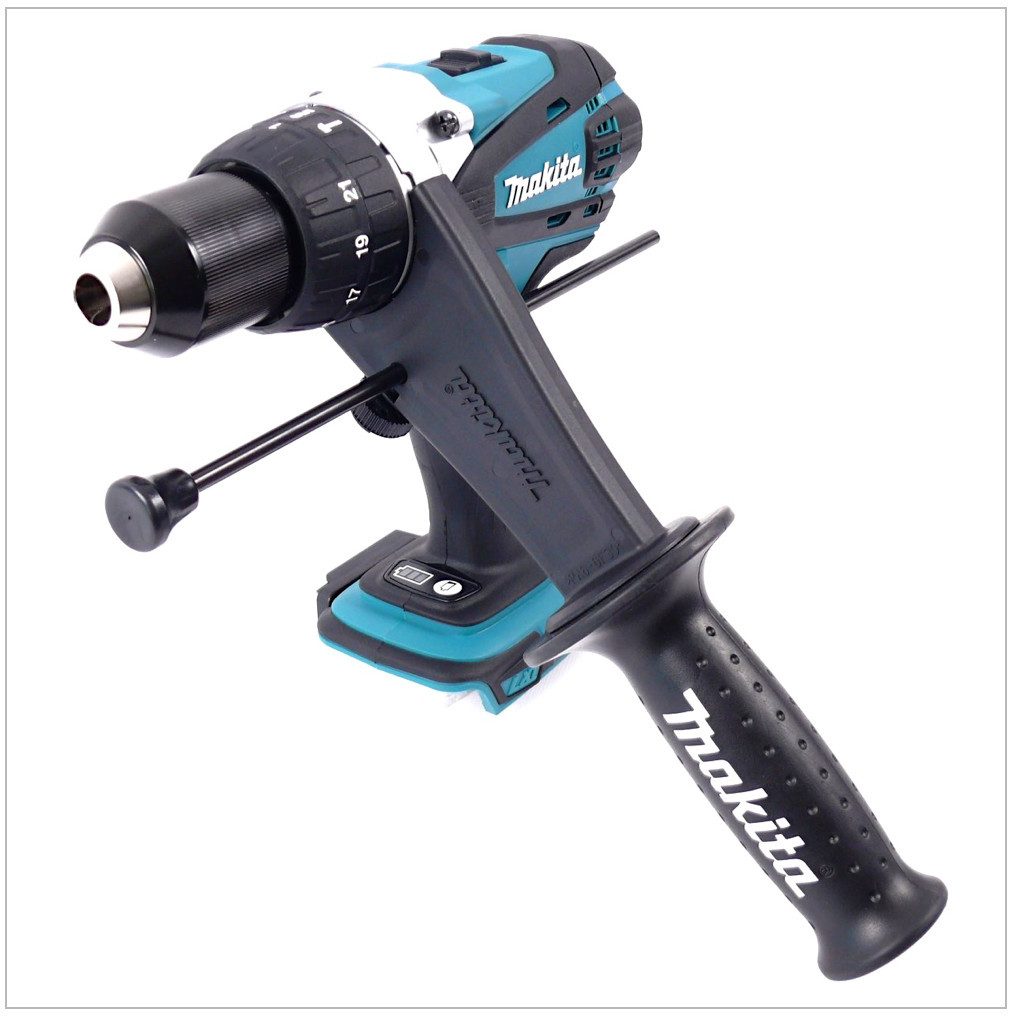 Makita Akku-Schlagbohrschrauber DHP 458 ZE Akku Schlagbohrschrauber 18V 91Nm + Einlage für Makpac